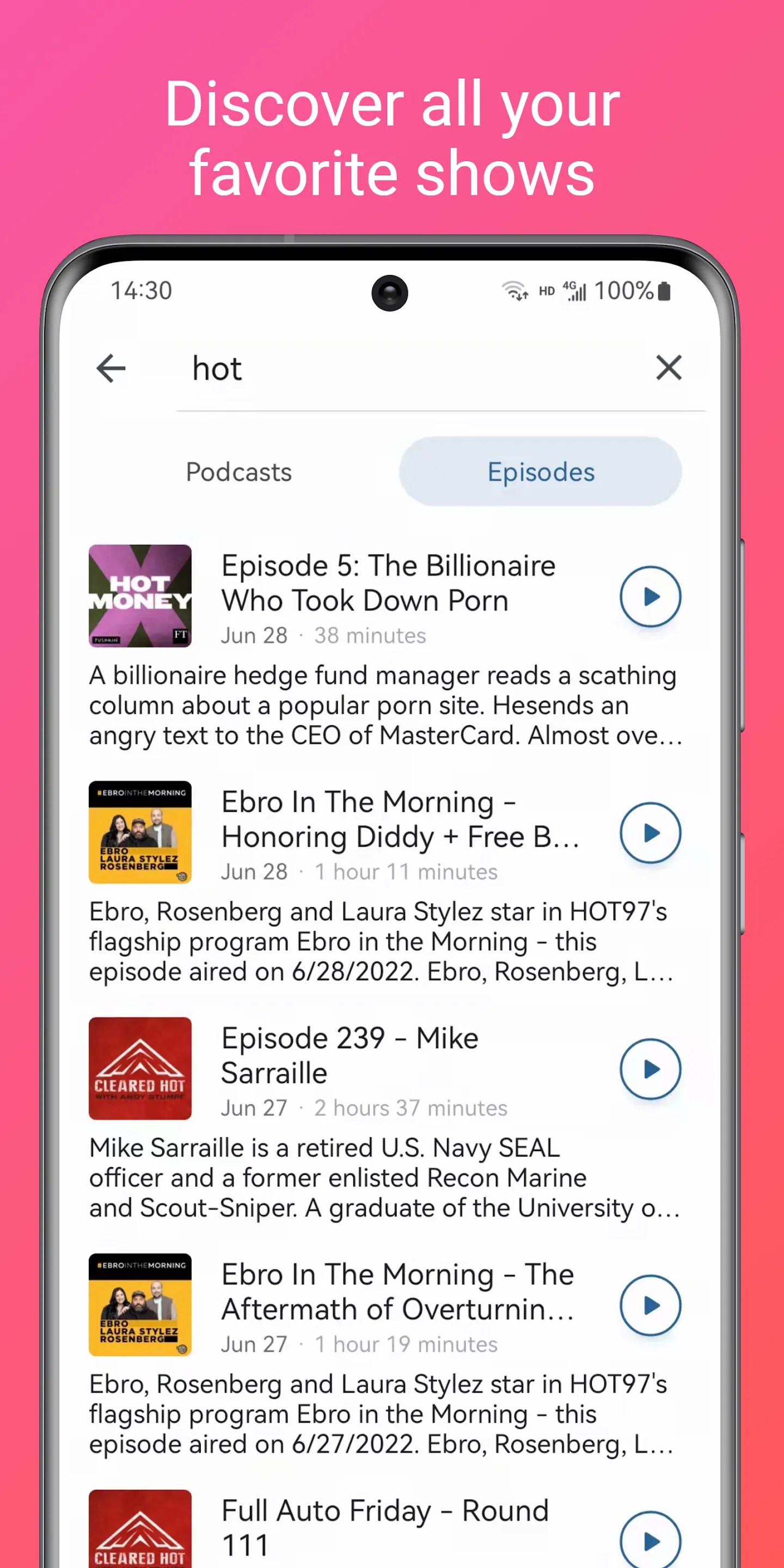 FocusPodcast and AudioBooks | Indus Appstore | Screenshot