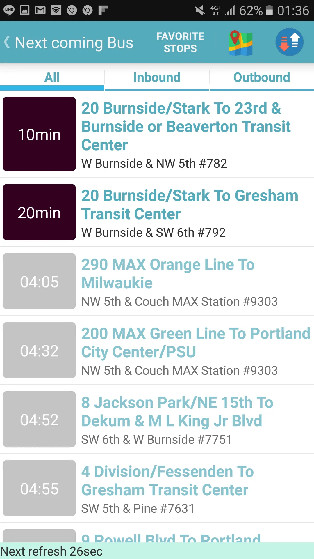 Portland Bus Timetable | Indus Appstore | Screenshot