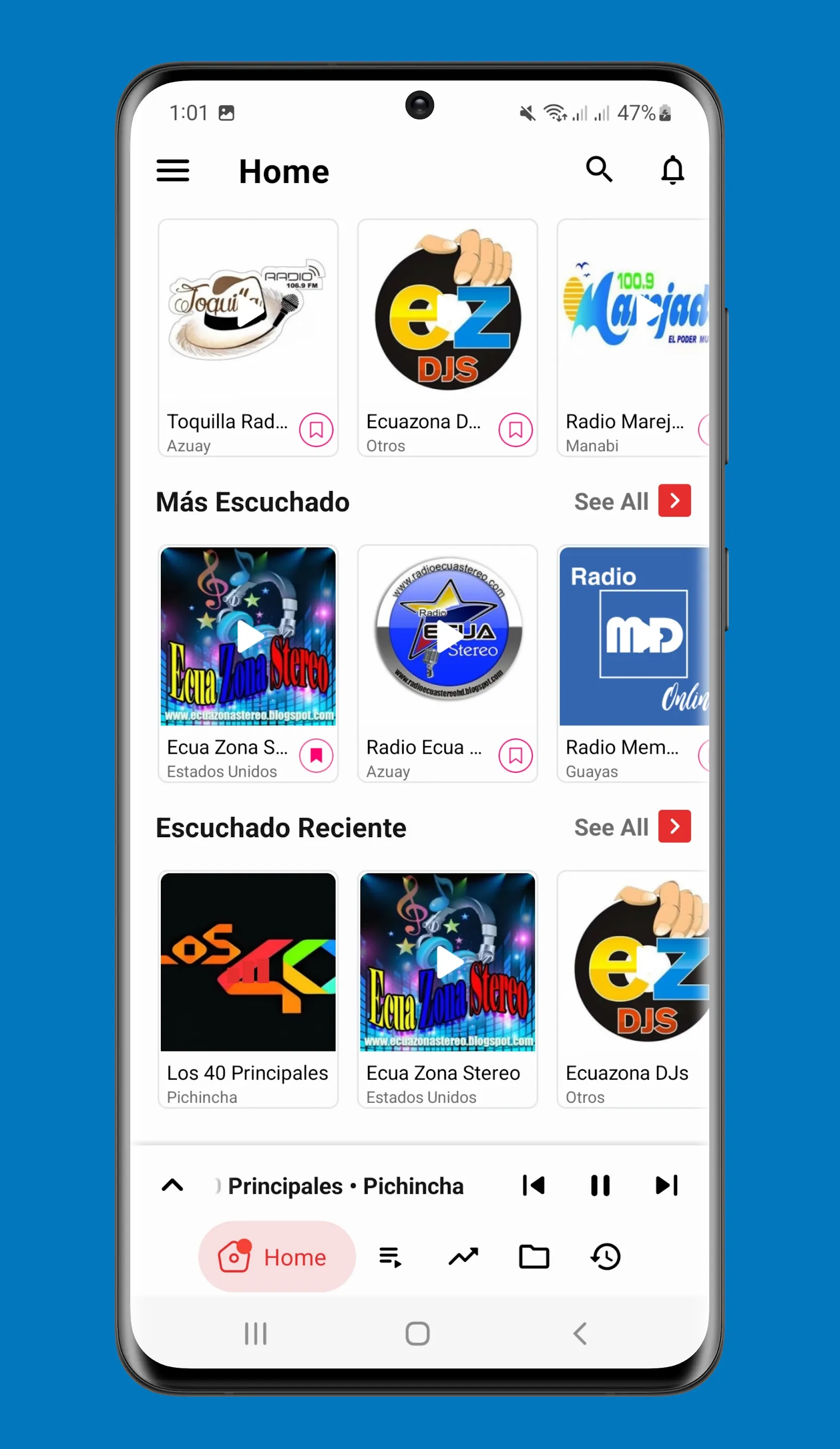 Radios Ecuador Online Emisoras | Indus Appstore | Screenshot