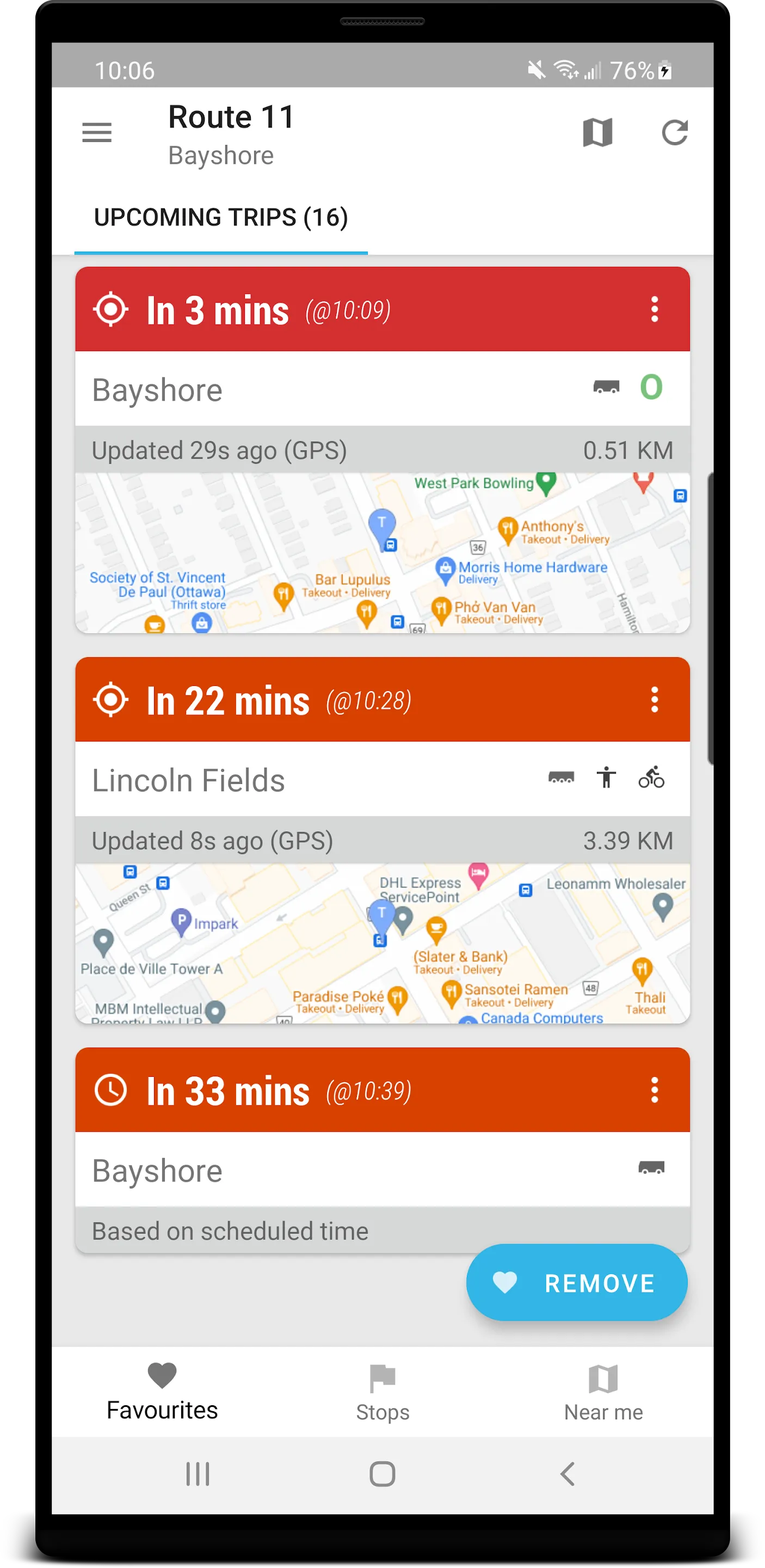 Ottawa Transit: GPS Real-Time | Indus Appstore | Screenshot