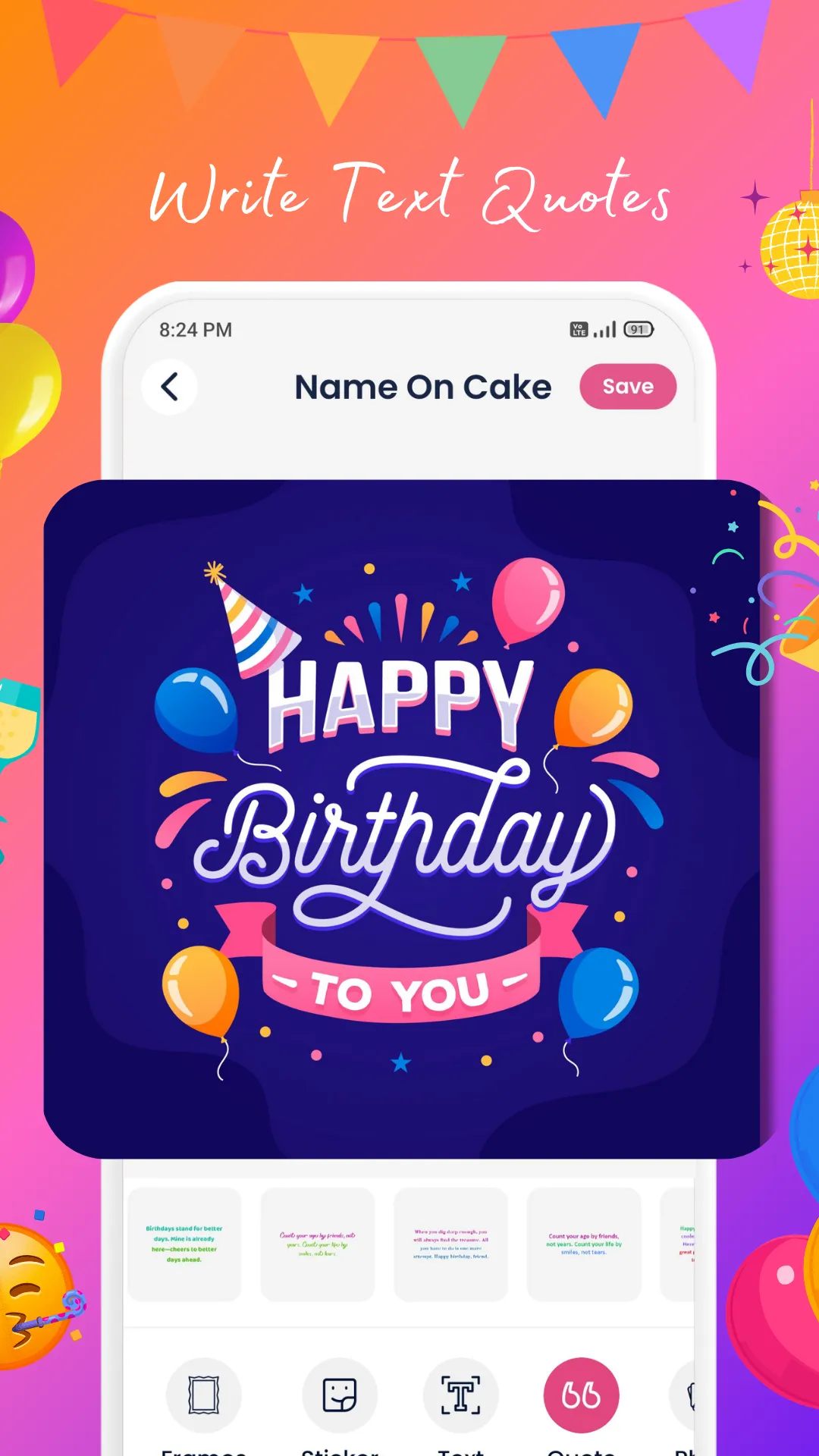 Birthday Status & Video Maker | Indus Appstore | Screenshot