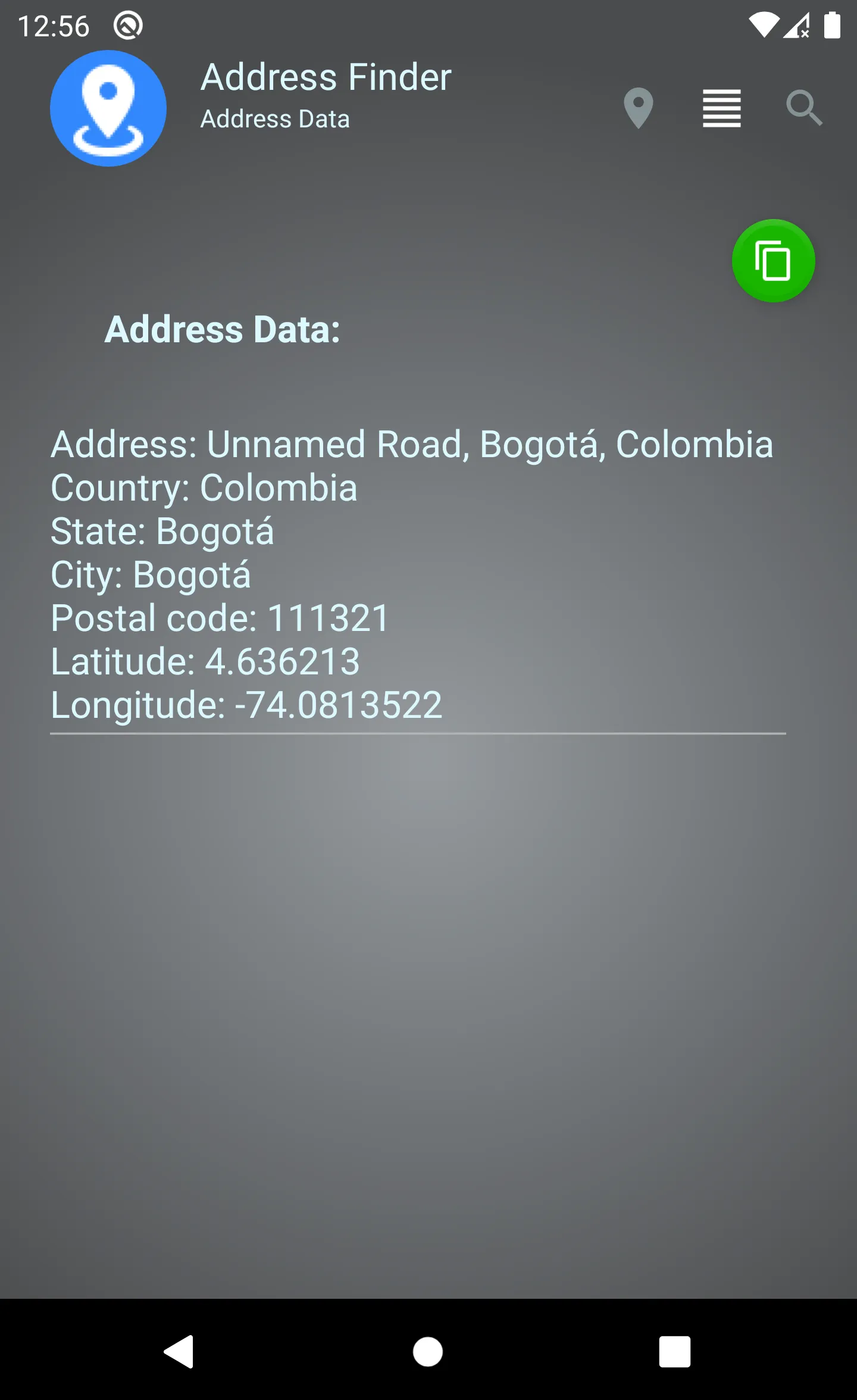 Address Finder | Indus Appstore | Screenshot