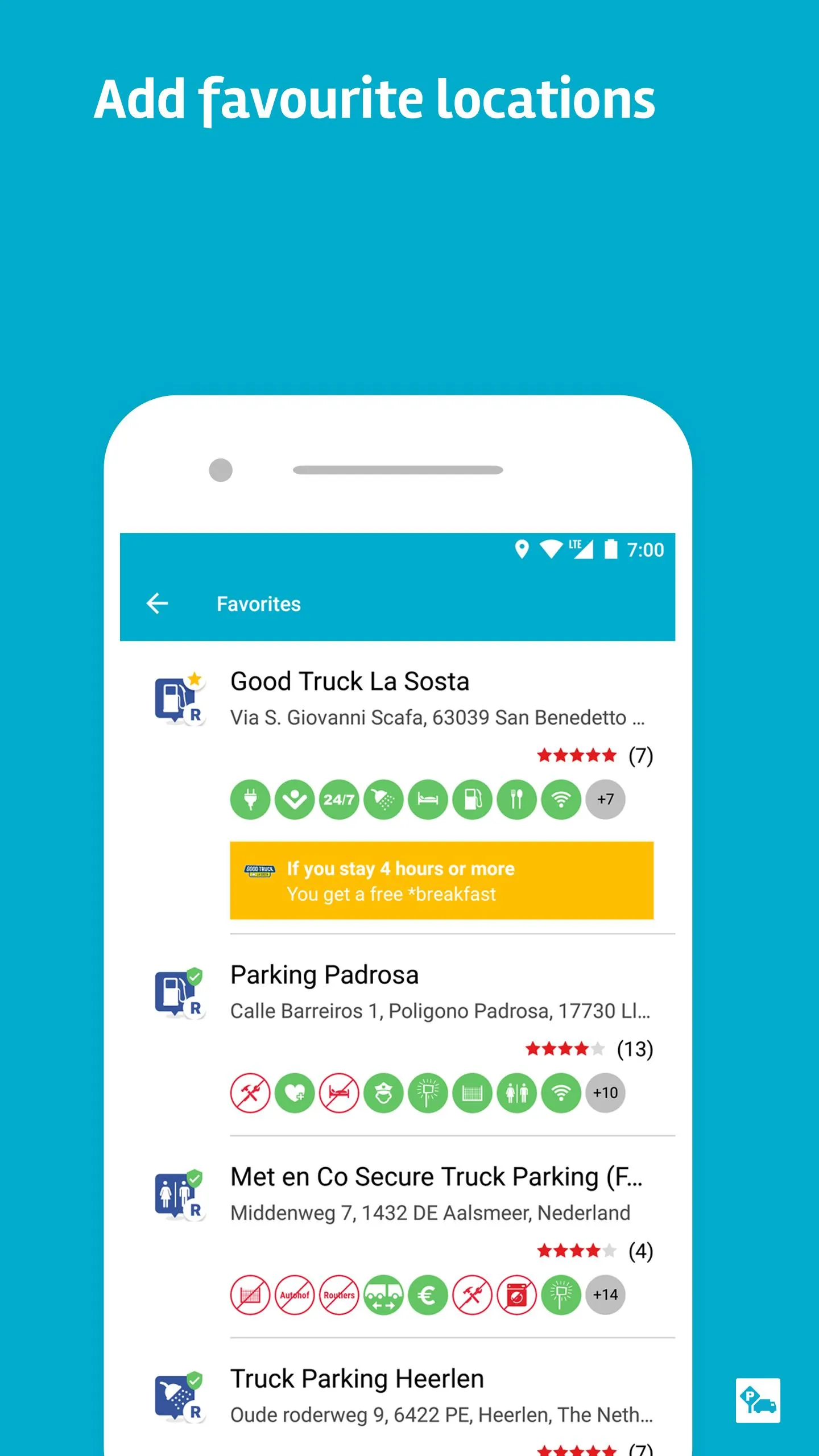 Truck Parking Europe | Indus Appstore | Screenshot