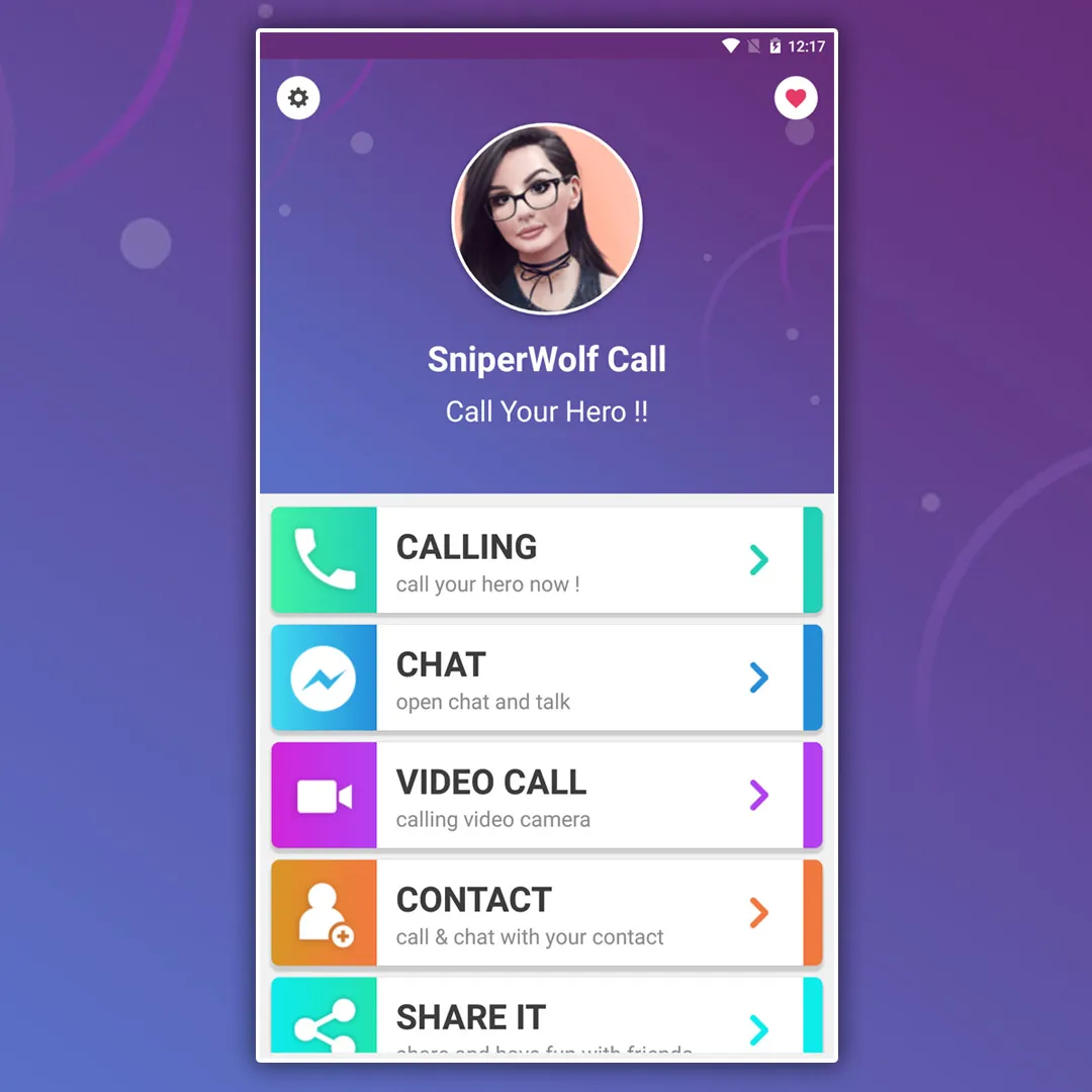 SniperWolf Fake Call | Indus Appstore | Screenshot