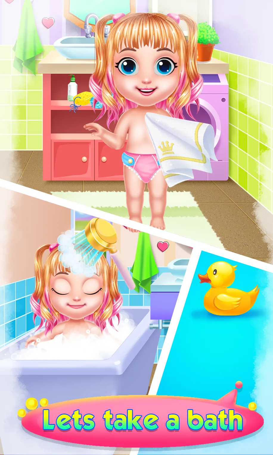 Baby Girl Caring Pinky Style | Indus Appstore | Screenshot