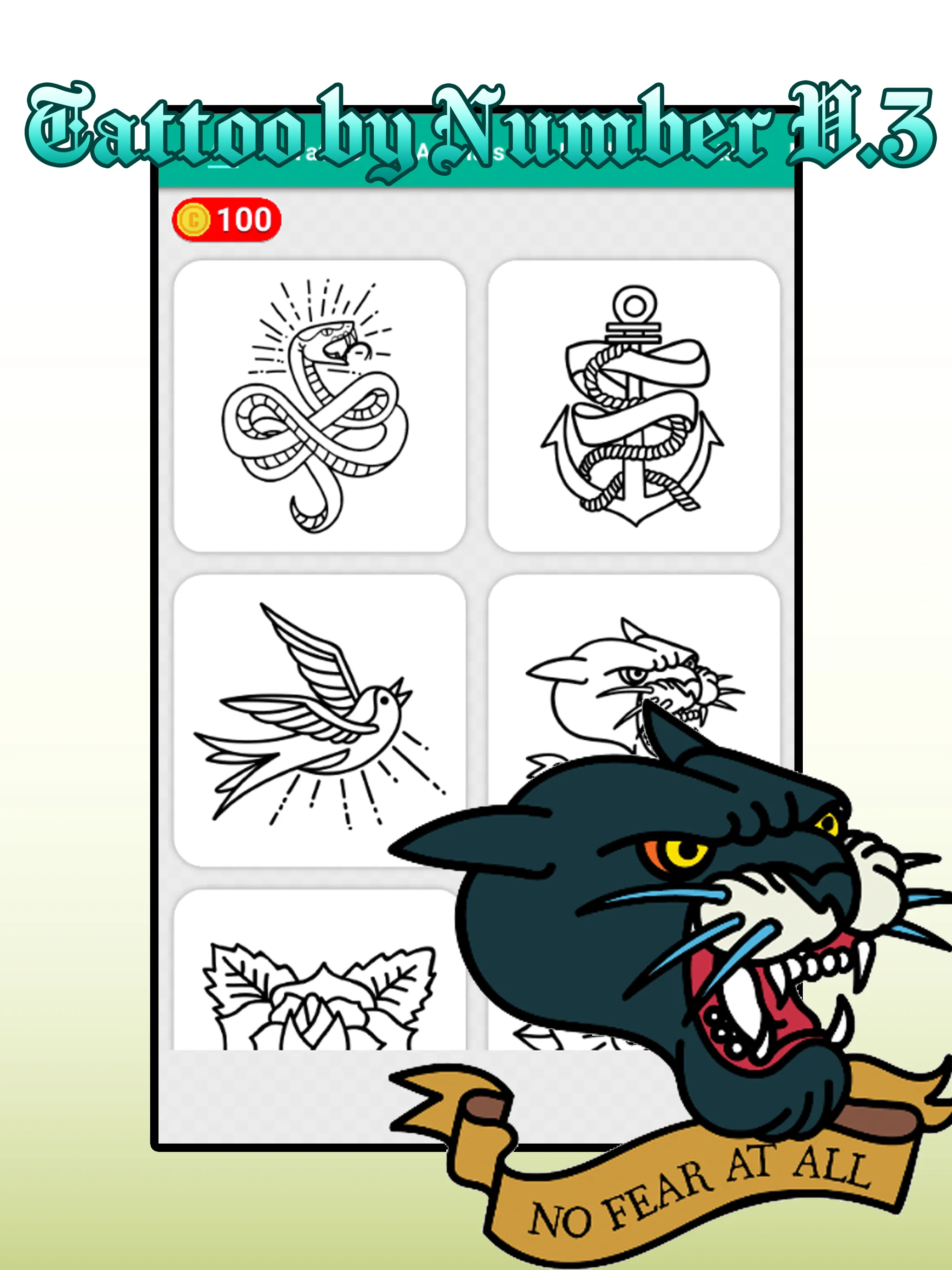 Tattoo Ink Paint Number Color | Indus Appstore | Screenshot