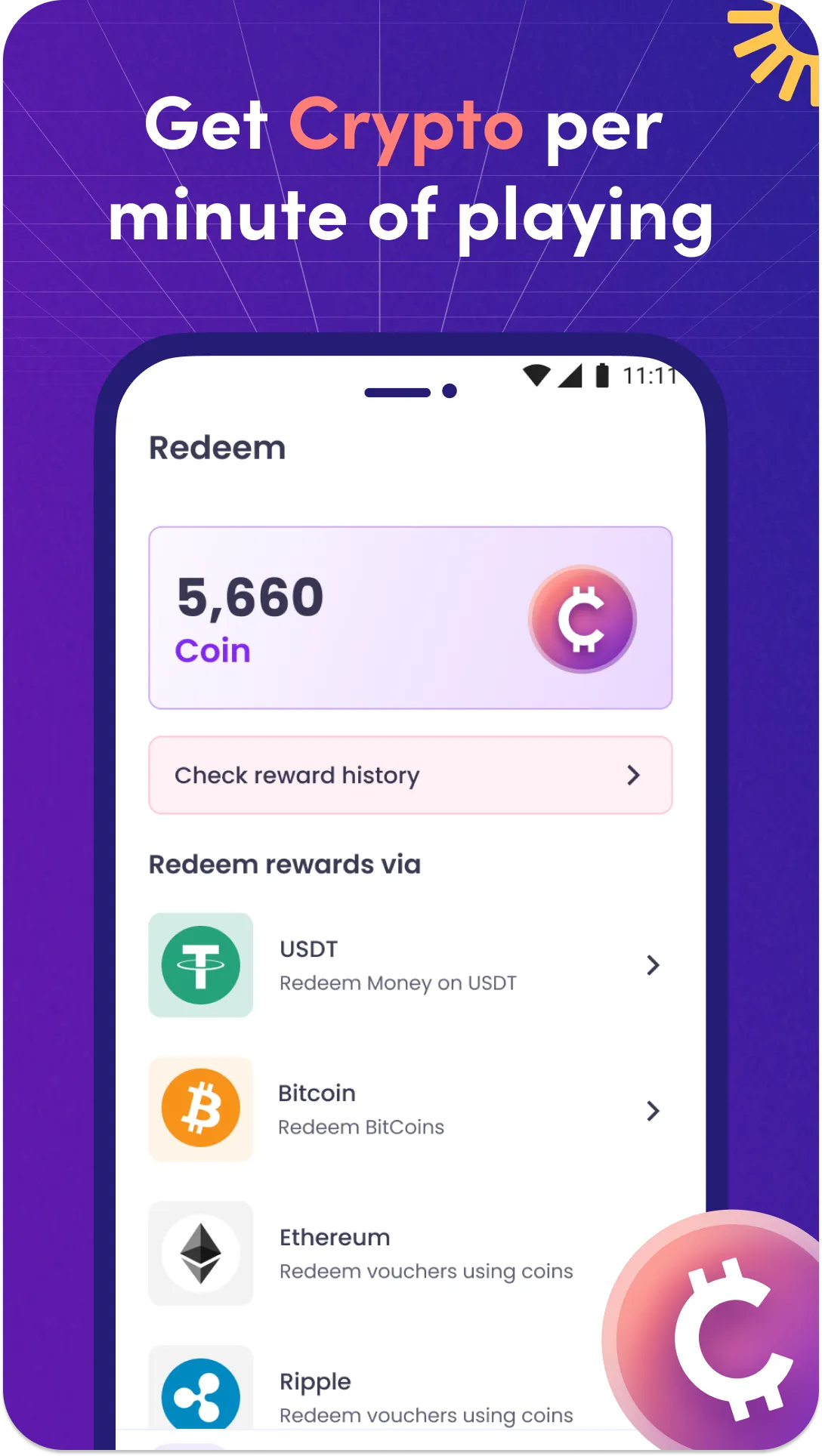 mCrypto: Play to Earn Crypto | Indus Appstore | Screenshot