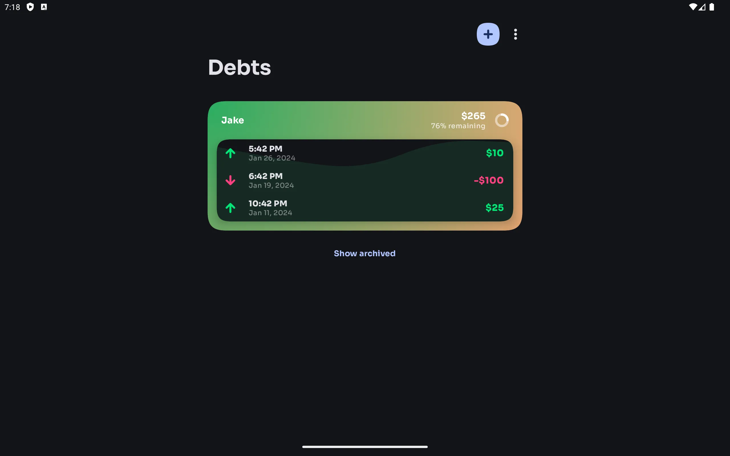 Owu: Loan & Debt Tracker | Indus Appstore | Screenshot