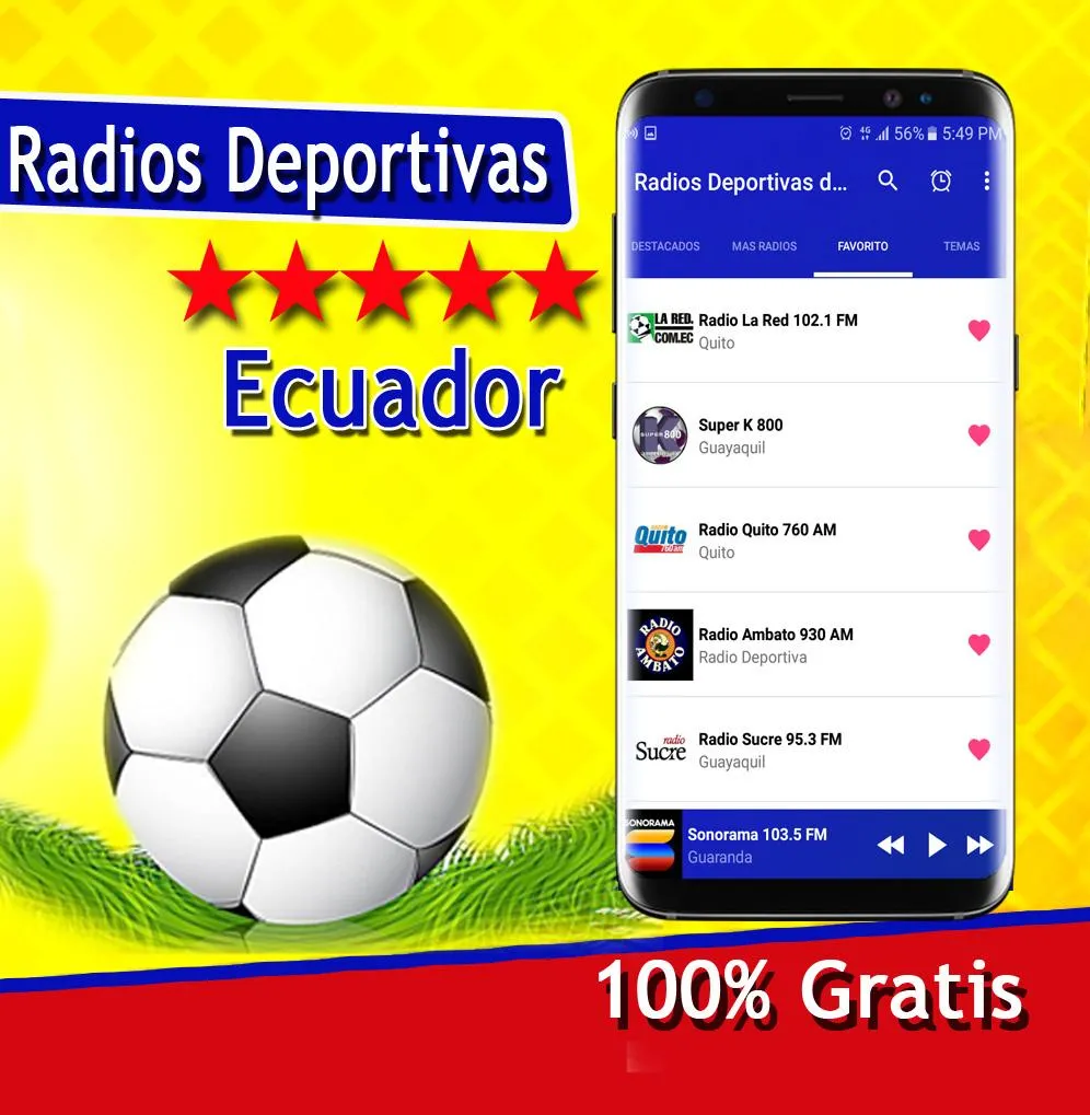 Sports Radios of Ecuador | Indus Appstore | Screenshot