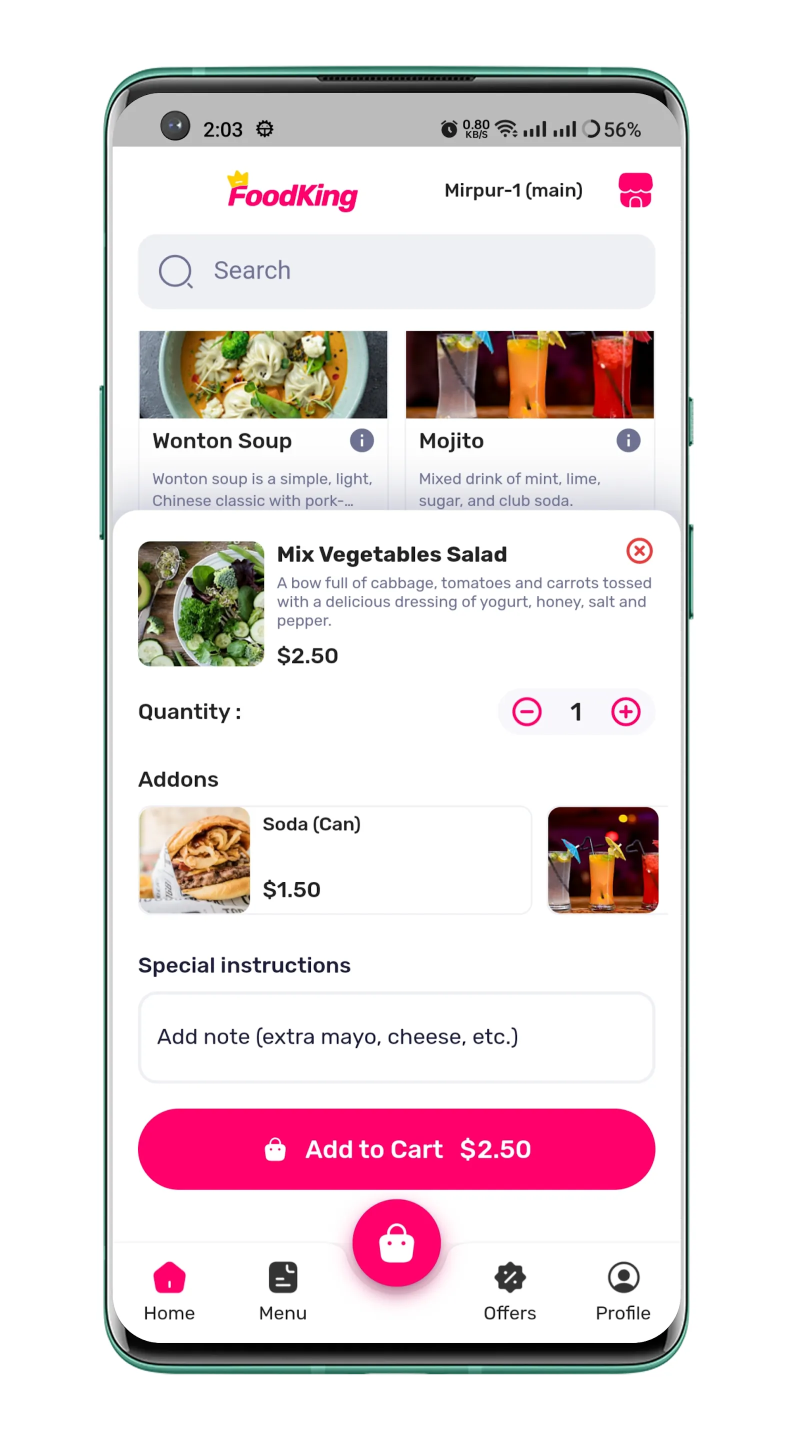 FoodKing - User App | Indus Appstore | Screenshot