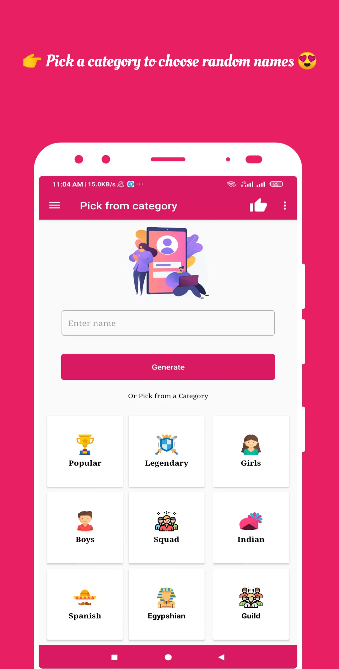 Nickname Finder Name Generator | Indus Appstore | Screenshot