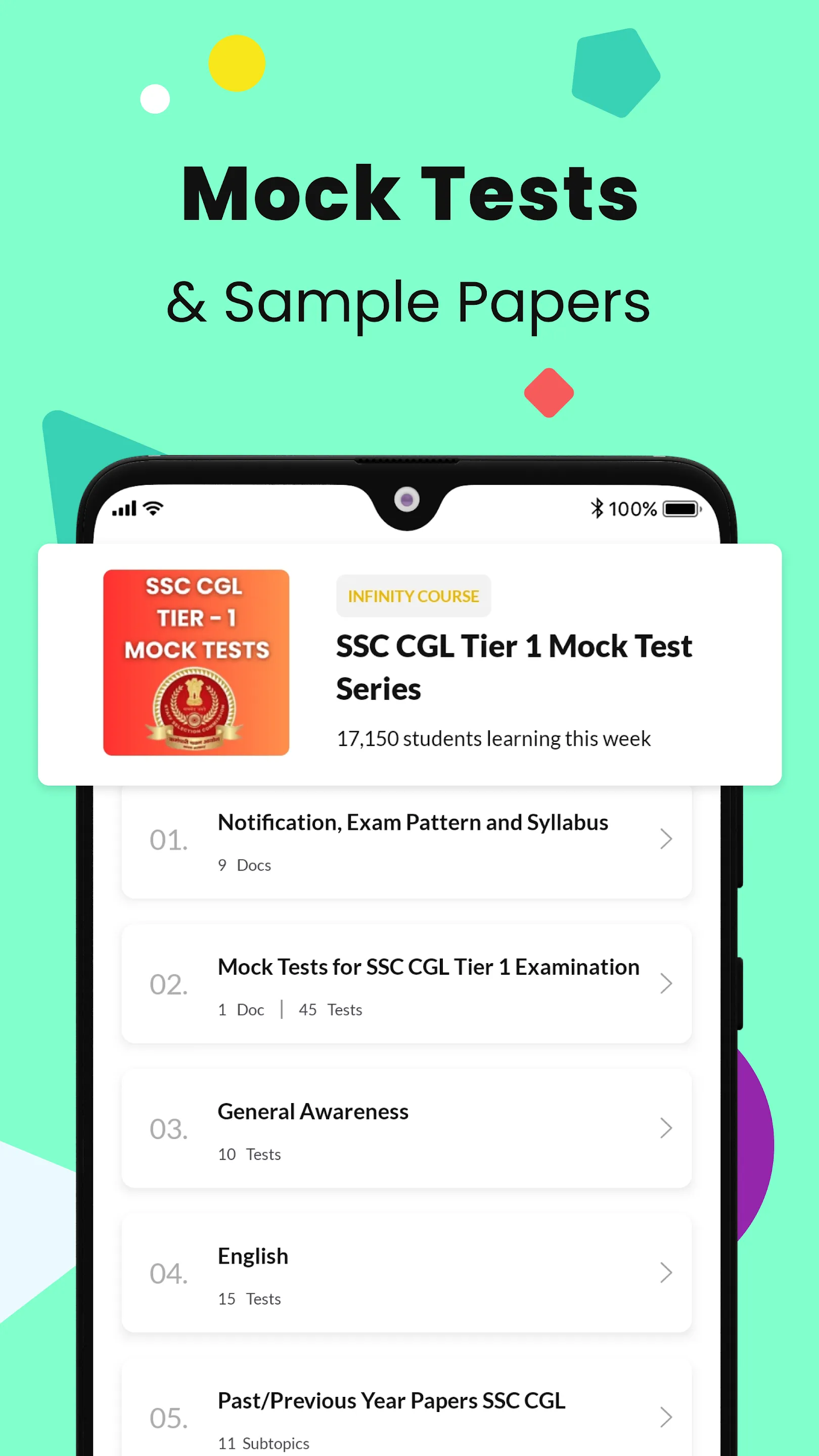 SSC CGL Exam Prep & Mock Tests | Indus Appstore | Screenshot