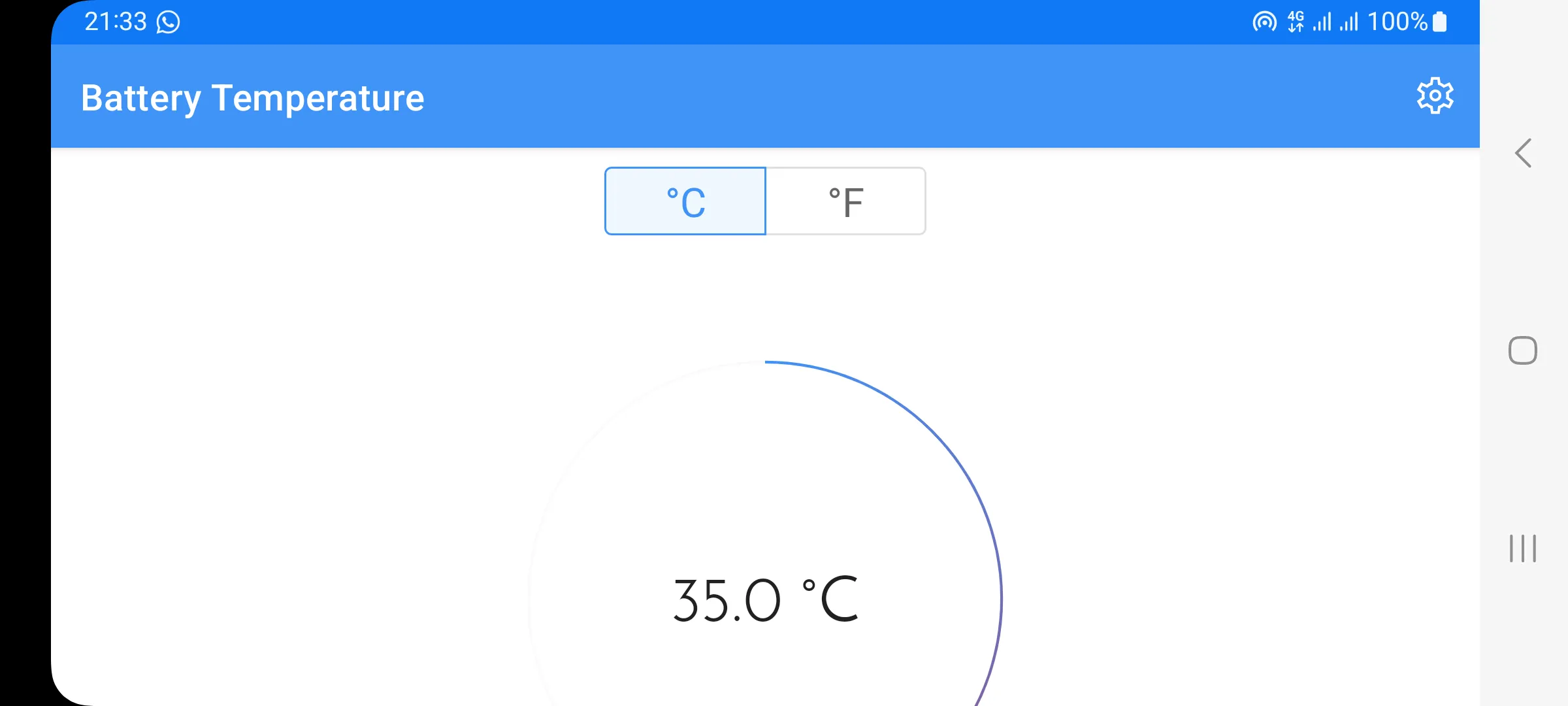 Battery Temperature | Indus Appstore | Screenshot