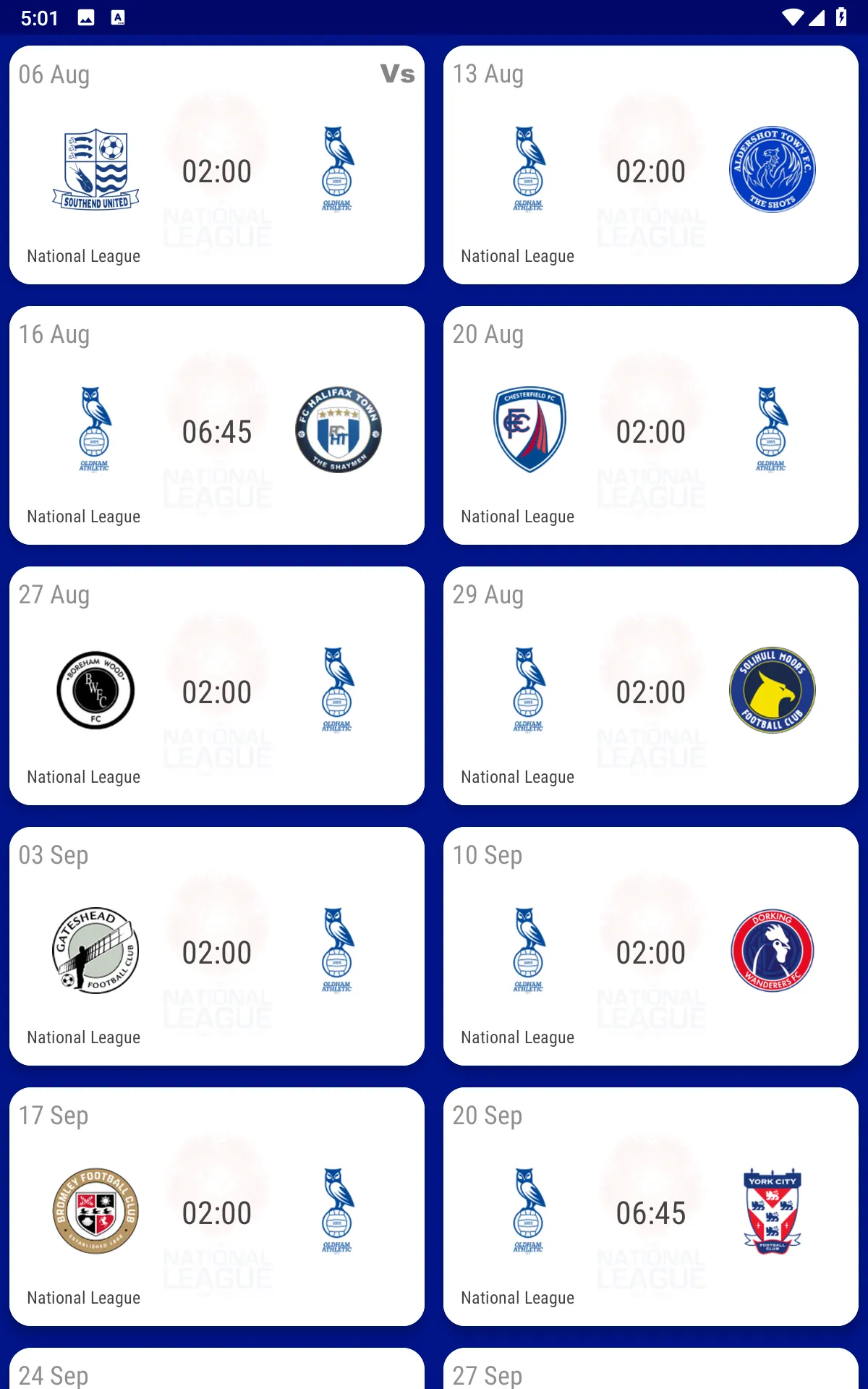 Oldham Athletic Fan App | Indus Appstore | Screenshot