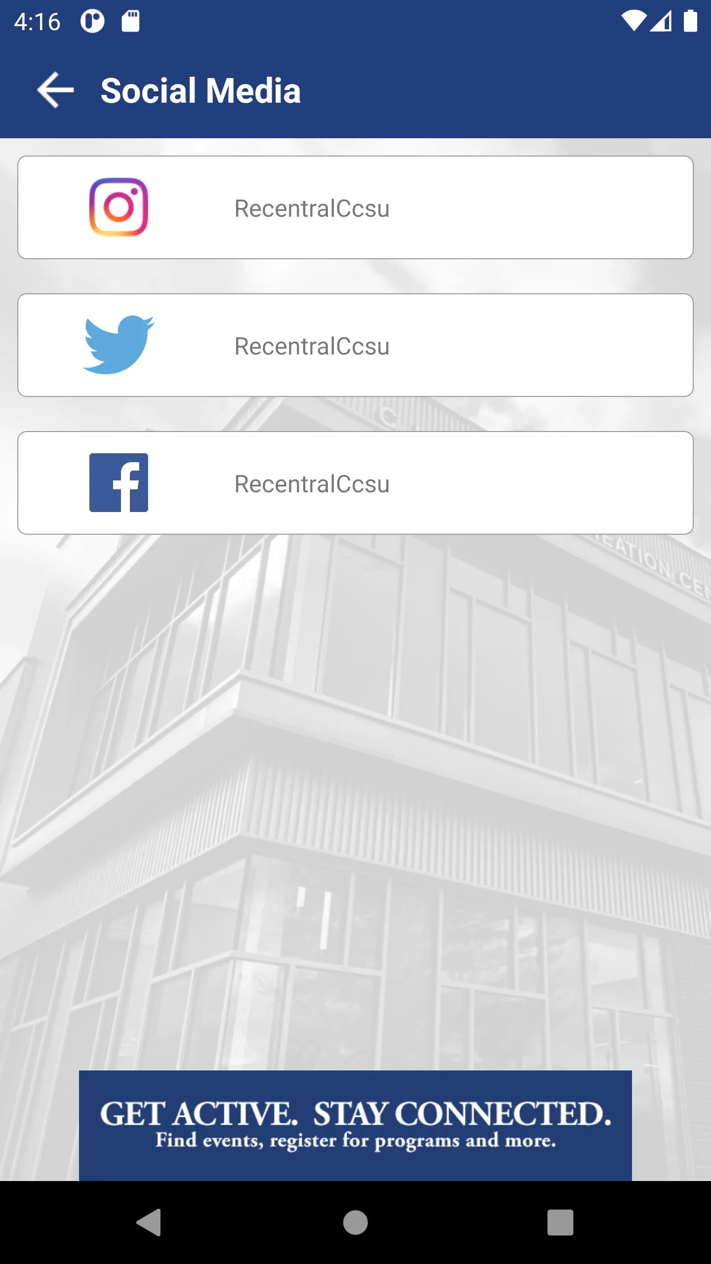 RECentral: Campus Recreation | Indus Appstore | Screenshot