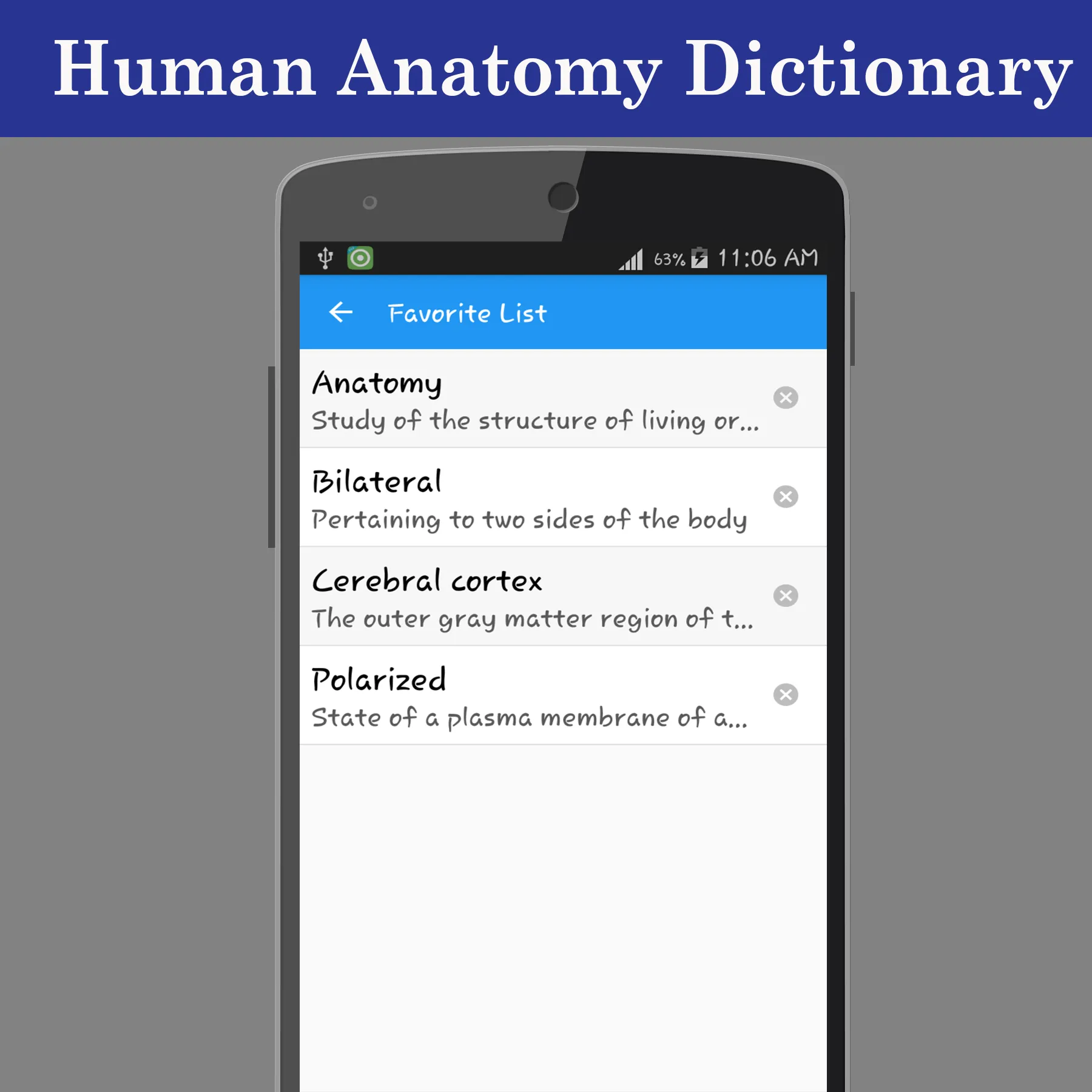 Human Anatomy Dictionary | Indus Appstore | Screenshot