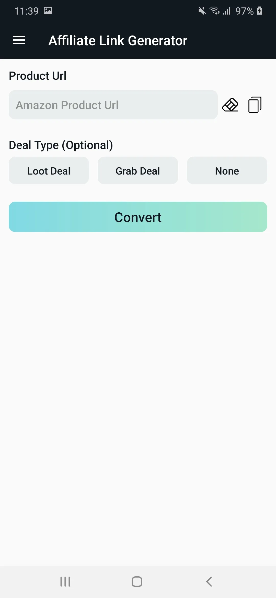 My Affiliate Link Generator | Indus Appstore | Screenshot