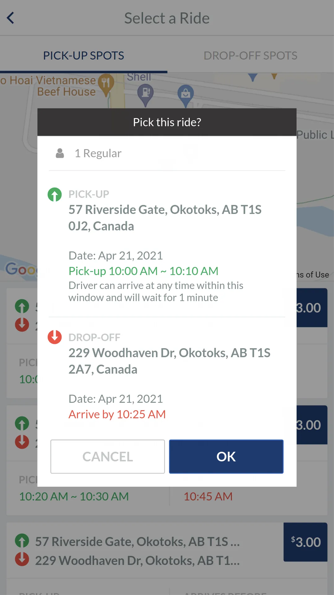 Okotoks Transit On Demand | Indus Appstore | Screenshot