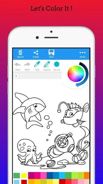 Sea Animals Coloring Book | Indus Appstore | Screenshot