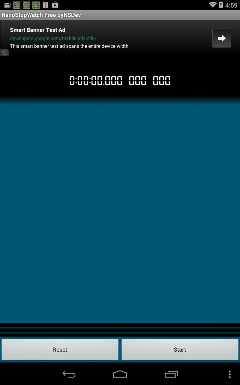 NanoStopWatch byNSDev | Indus Appstore | Screenshot