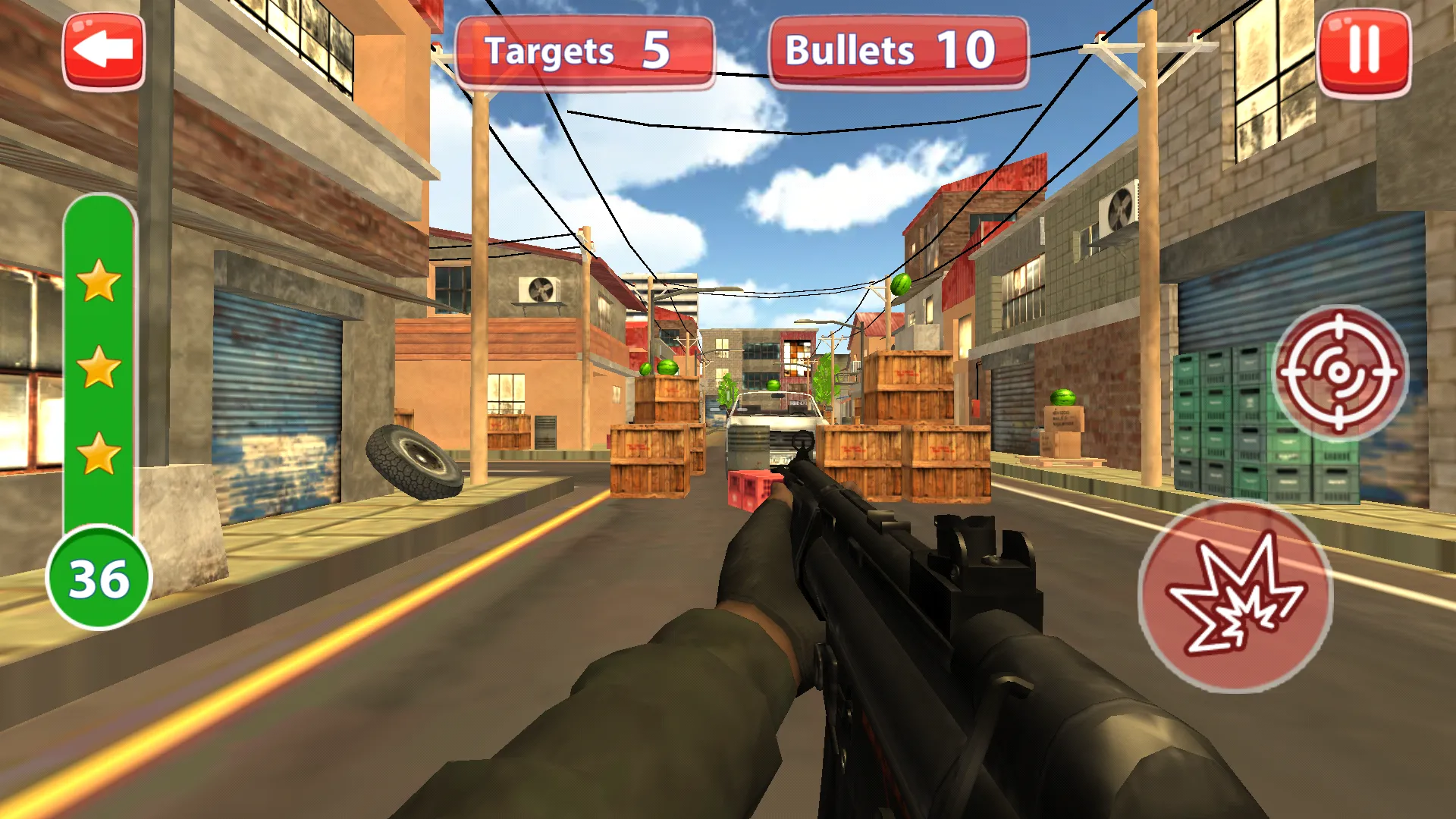 Watermelon Shooting 3D | Indus Appstore | Screenshot