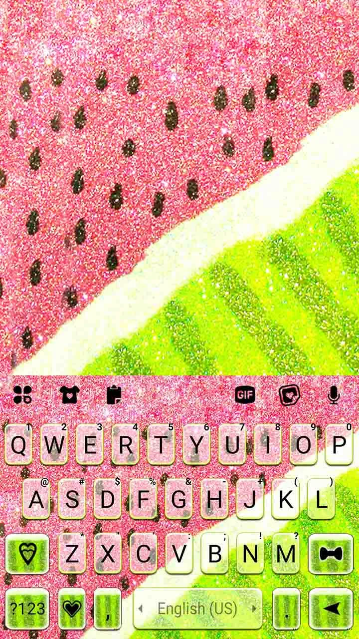 Glitter Watermelon Keyboard Ba | Indus Appstore | Screenshot