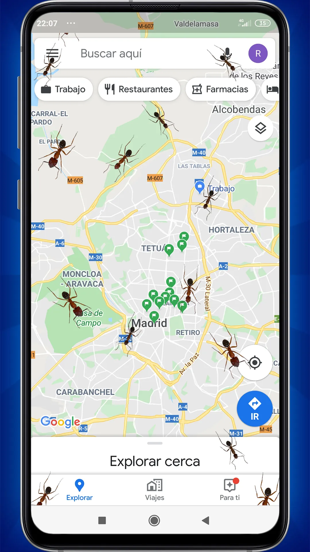 Ants on Screen (Prank) | Indus Appstore | Screenshot