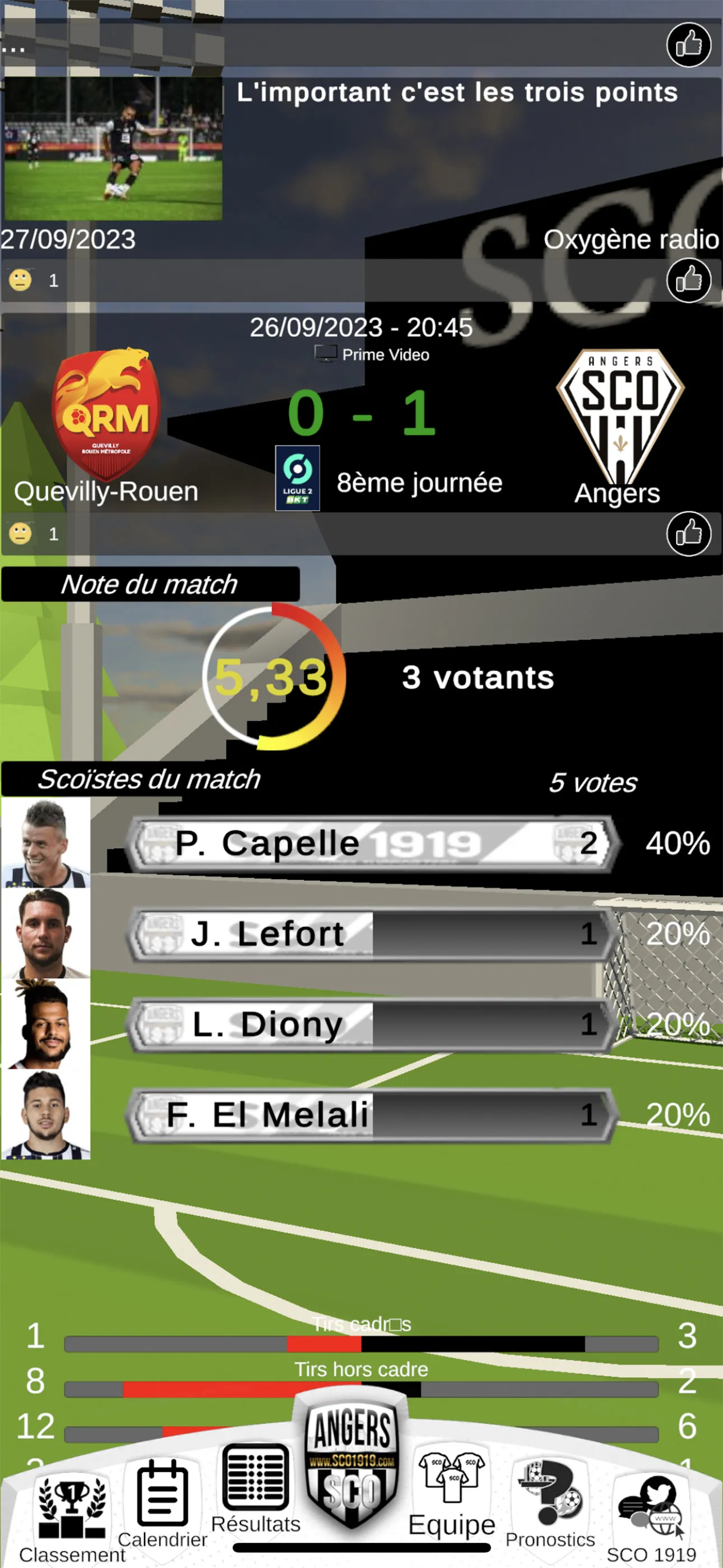 Angers SCO 1919 | Indus Appstore | Screenshot