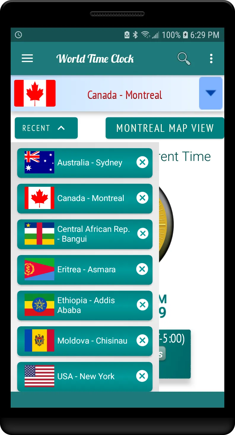 World Time Clock | Indus Appstore | Screenshot