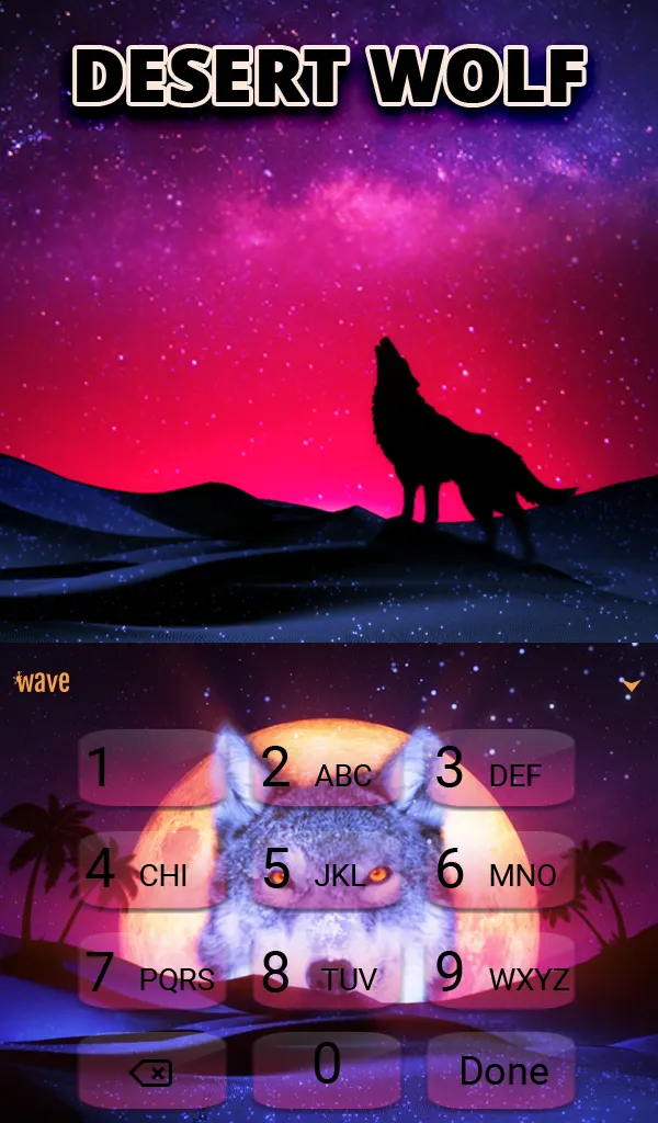 Desert Wolf Wallpaper Theme | Indus Appstore | Screenshot