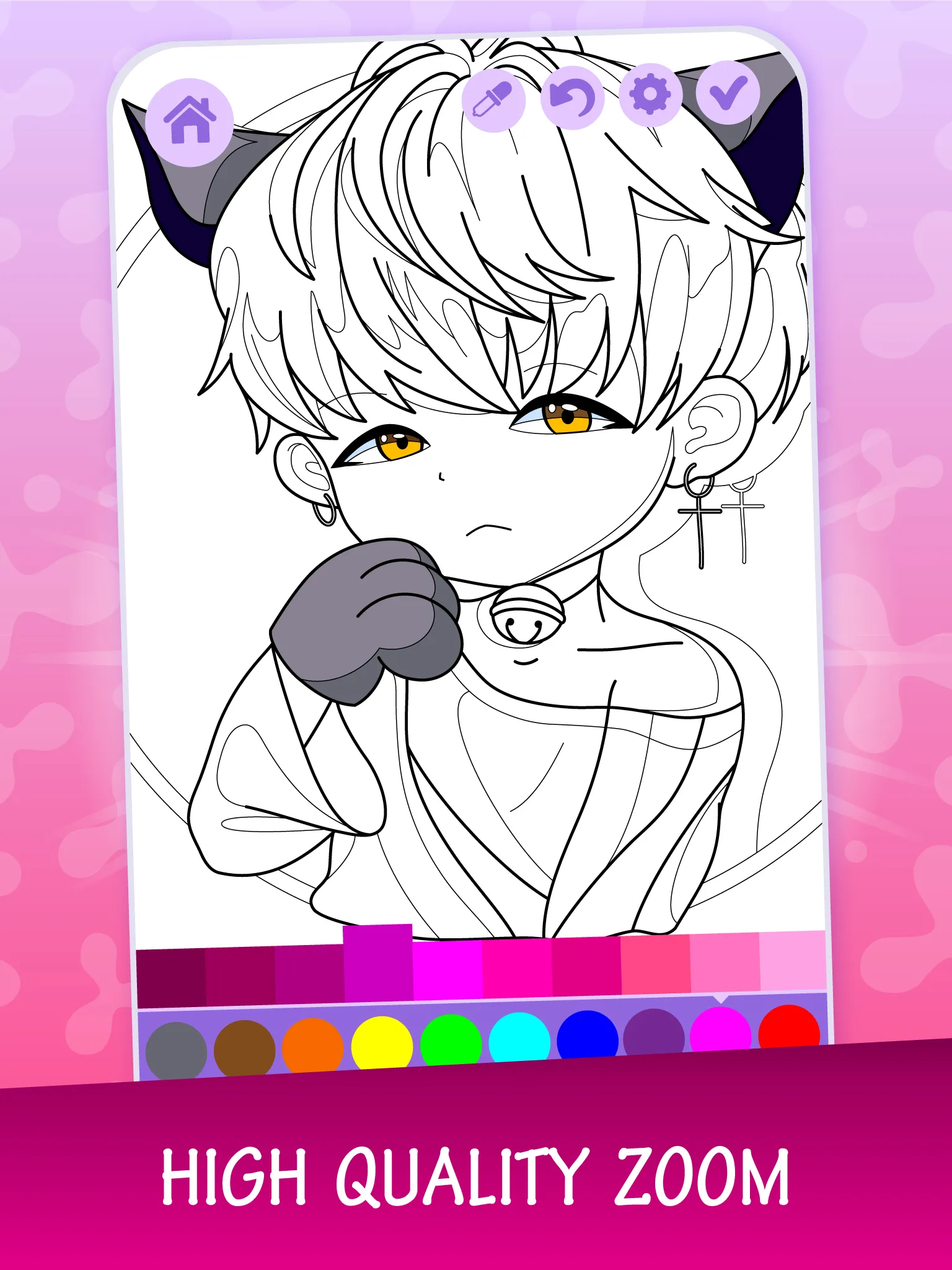 KPOP Chibi Idol Coloring Book | Indus Appstore | Screenshot