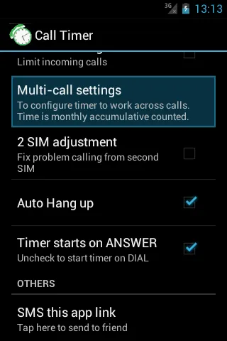 Call-Timer | Indus Appstore | Screenshot