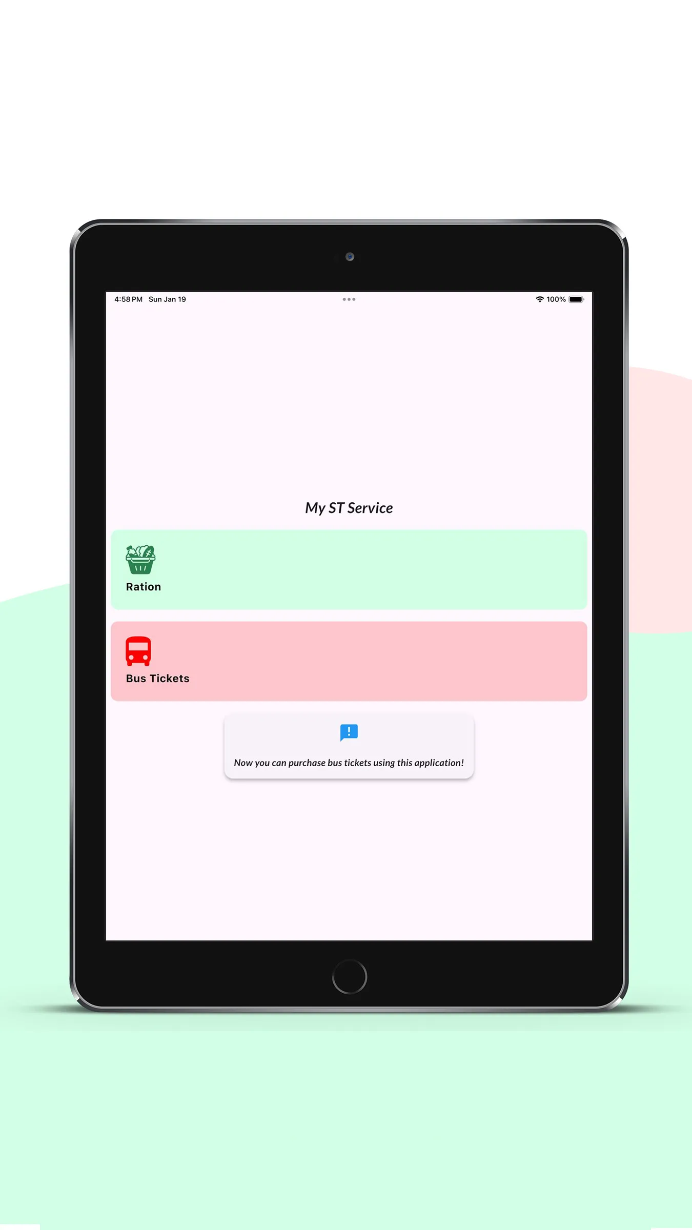 My Ration & Ticketing System | Indus Appstore | Screenshot