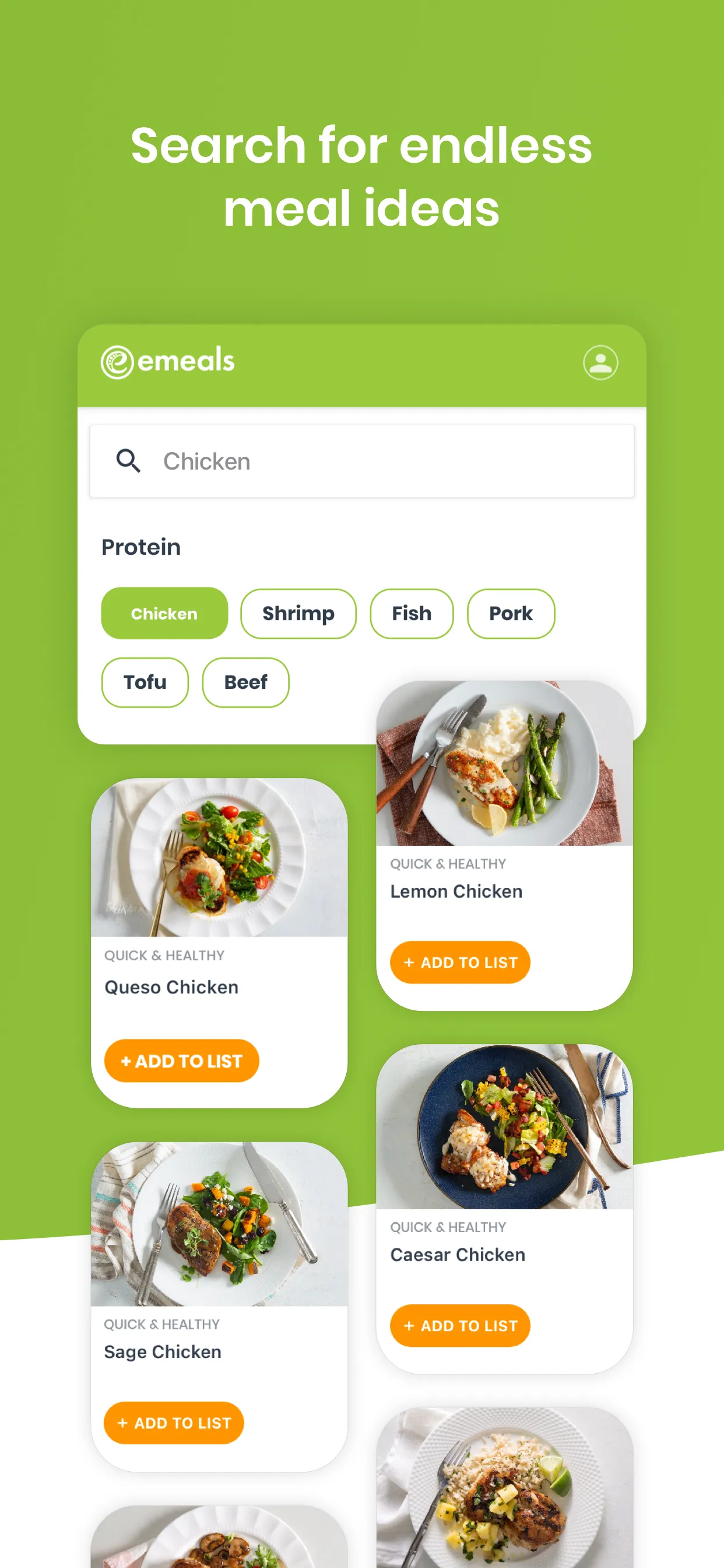 eMeals - Meal Planning Recipes | Indus Appstore | Screenshot