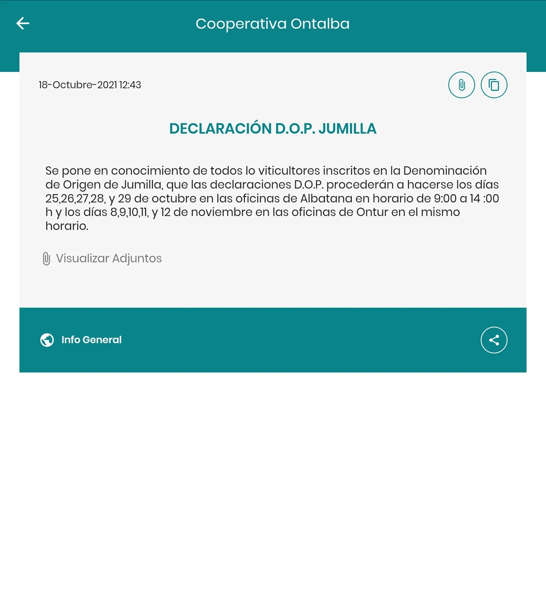 Cooperativa Ontalba | Indus Appstore | Screenshot