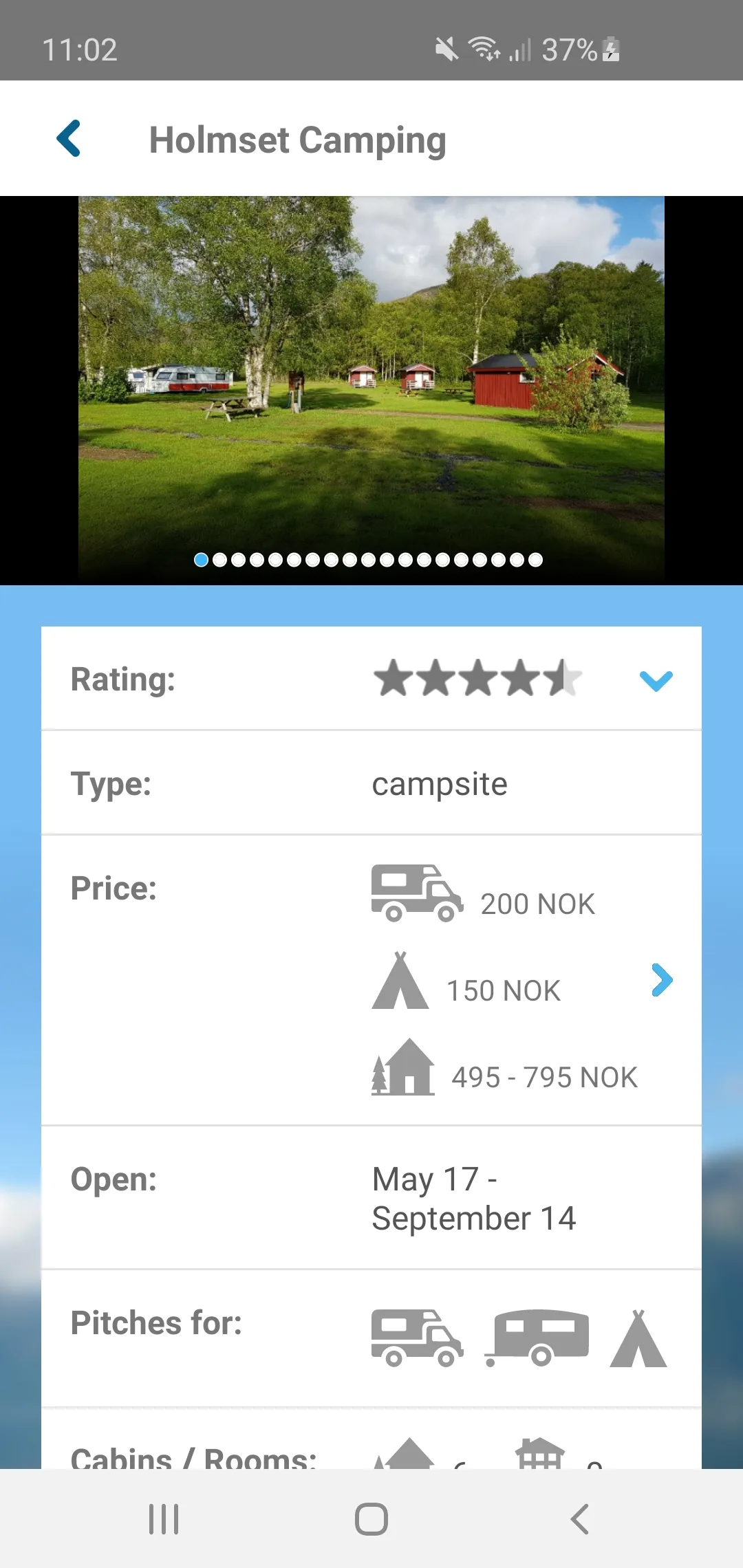 NorCamp - Scandinavia Camping | Indus Appstore | Screenshot