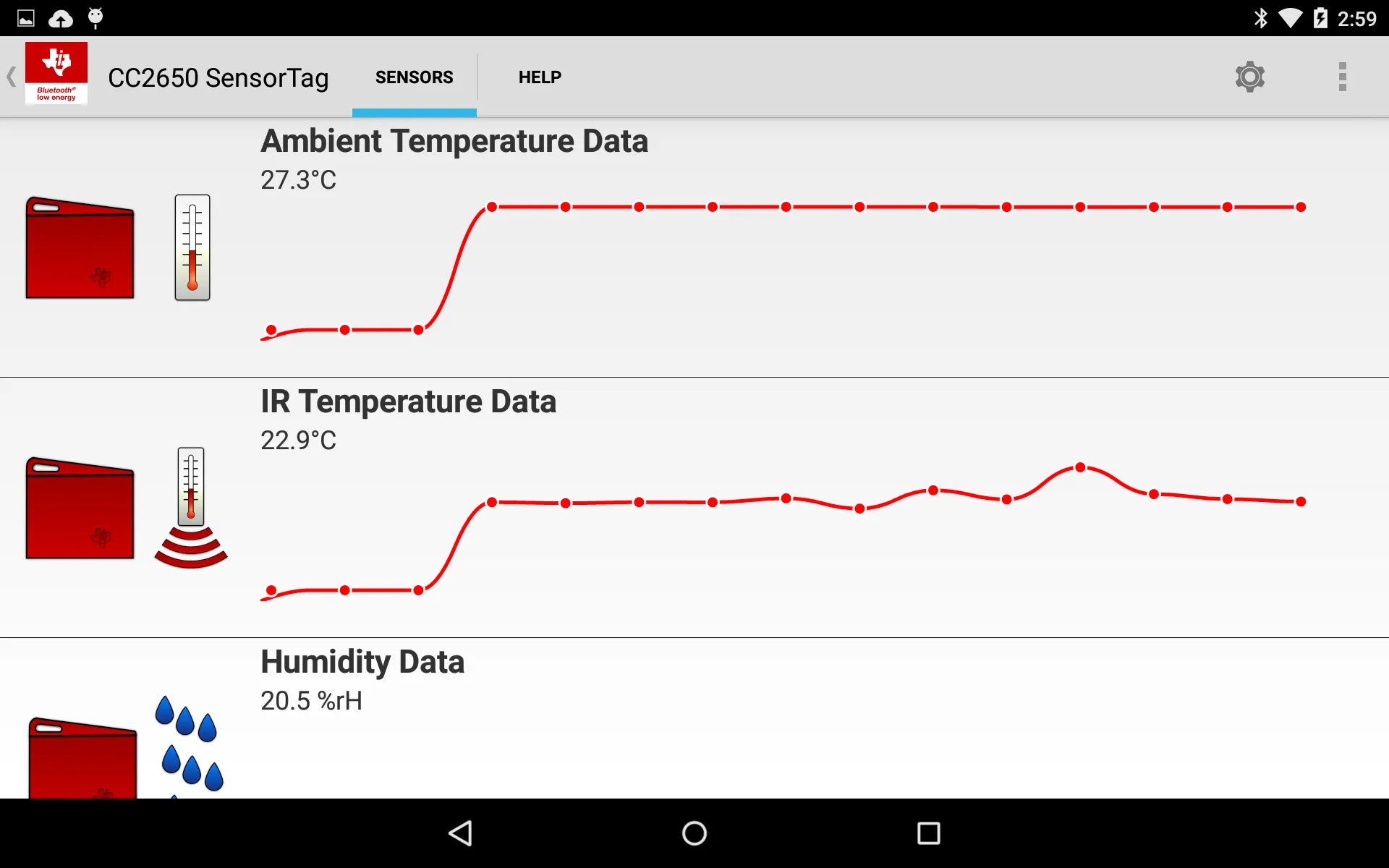 Simplelink SensorTag | Indus Appstore | Screenshot