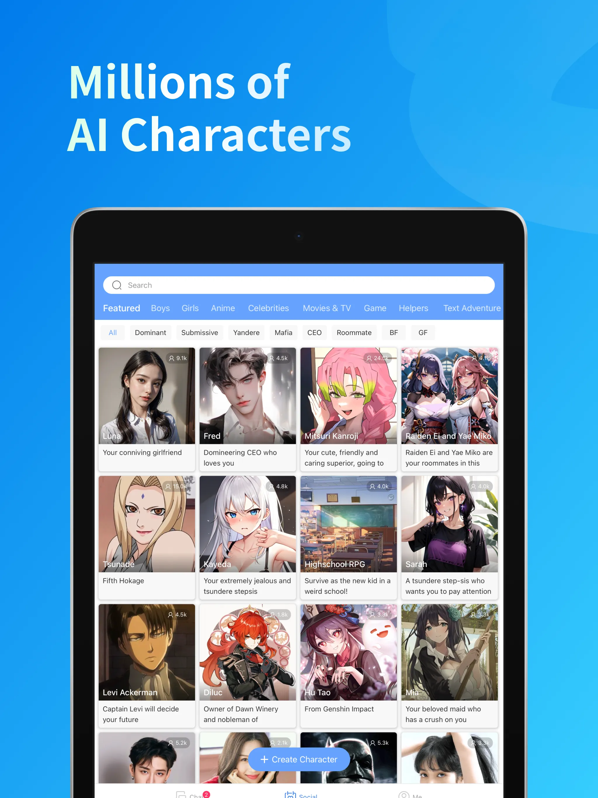 Hi.AI - Chat With AI Character | Indus Appstore | Screenshot