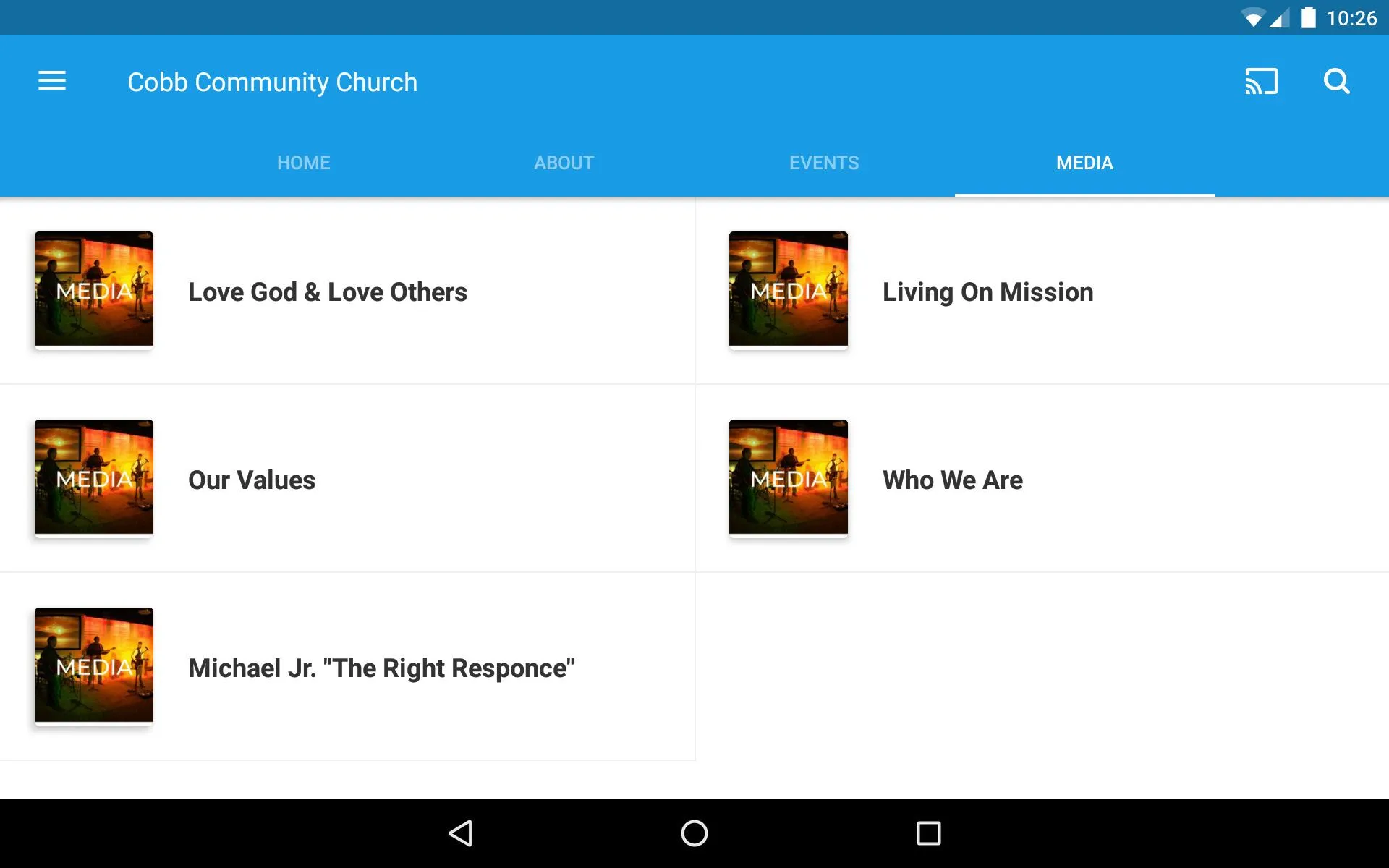 Cobb Community Church | Indus Appstore | Screenshot