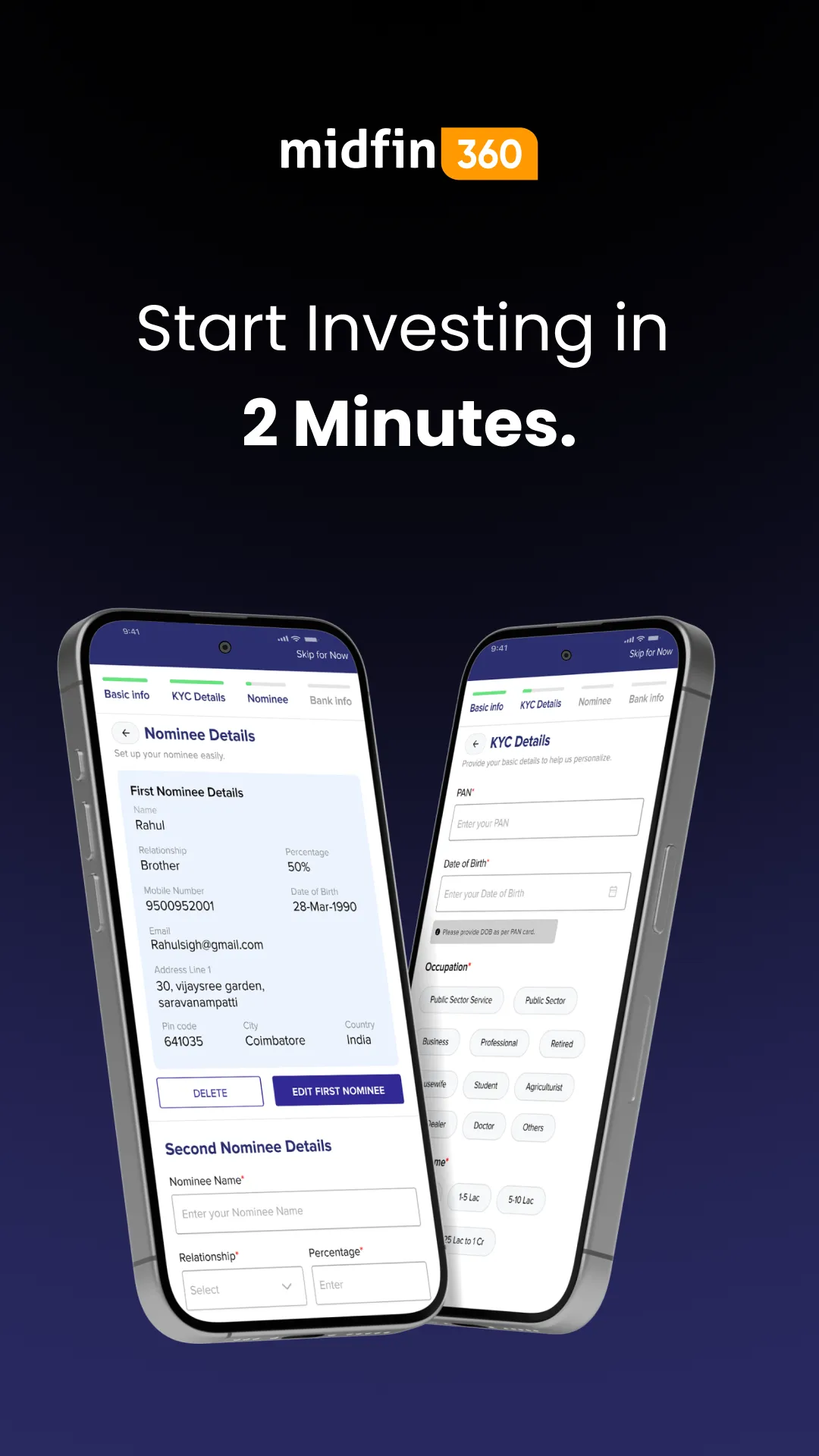 midfin360: Mutual funds, SIF | Indus Appstore | Screenshot