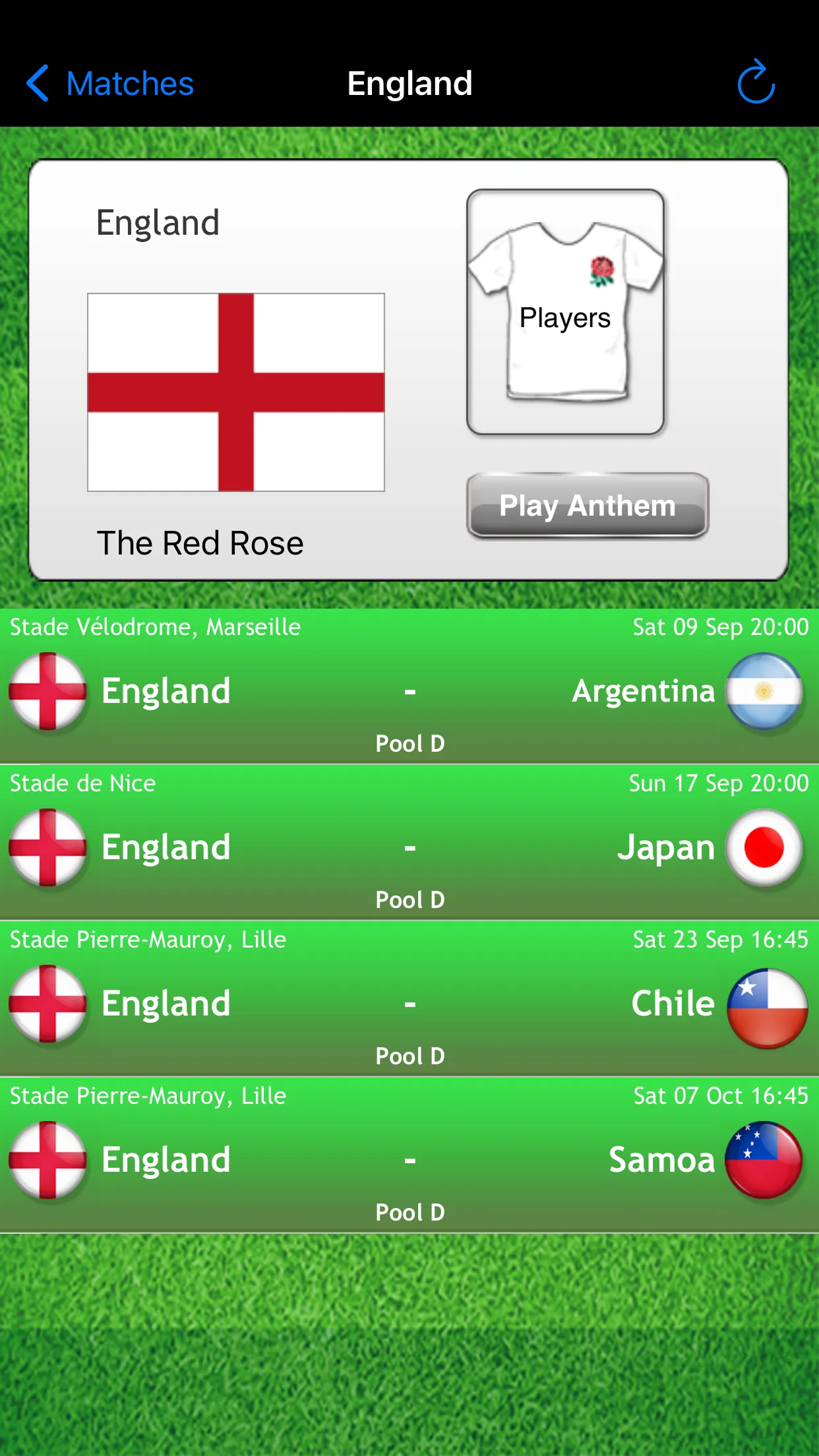 Rugby World App France 2023 | Indus Appstore | Screenshot