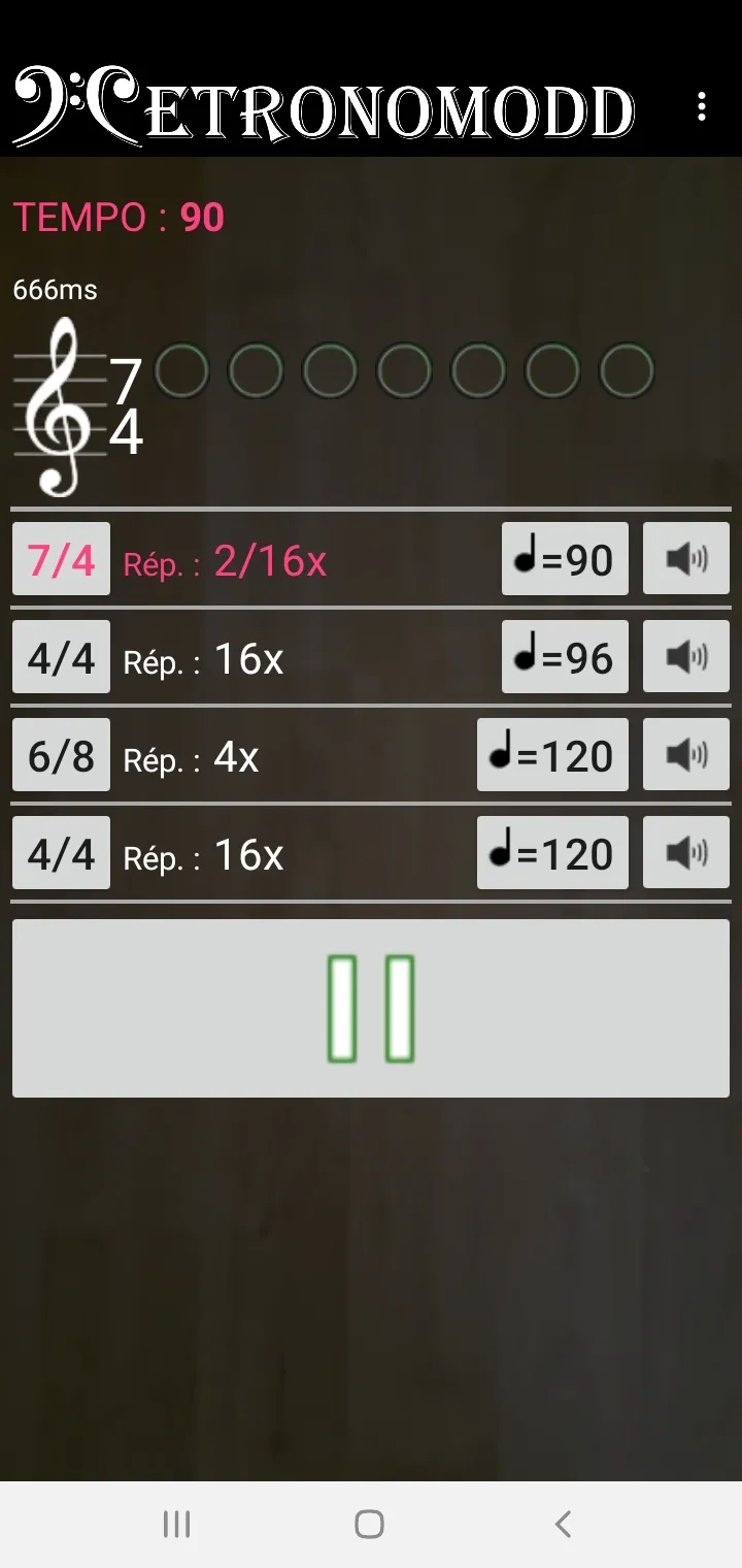 Programmable metronome | Indus Appstore | Screenshot