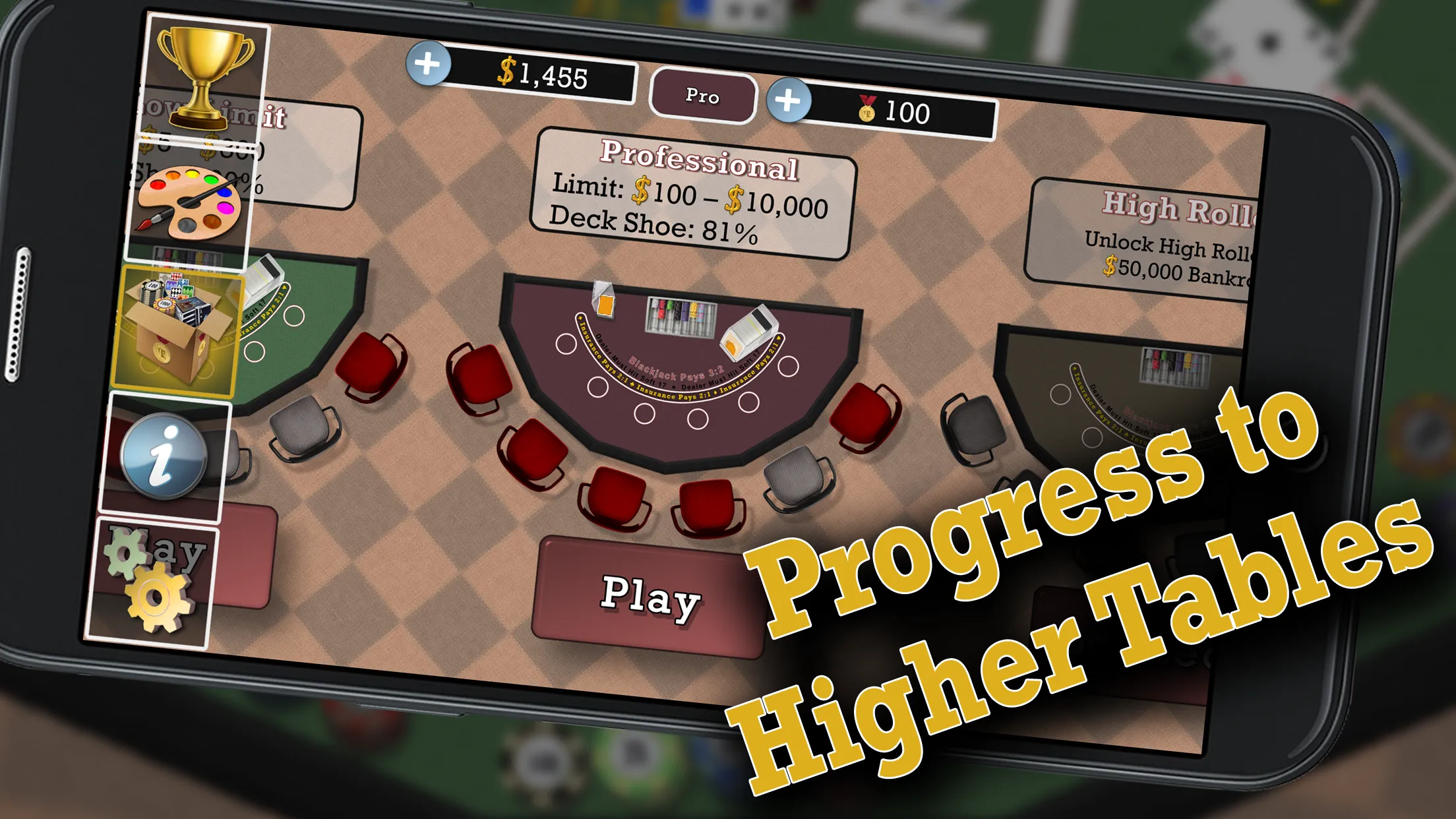 Advanced 21 Blackjack | Indus Appstore | Screenshot