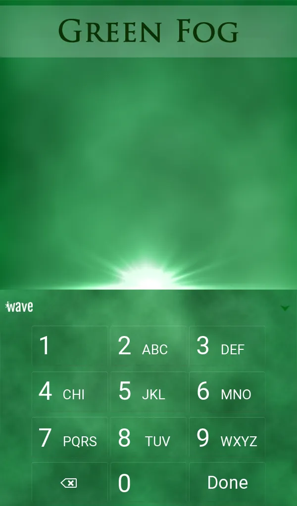 Green Fog Animated Keyboard | Indus Appstore | Screenshot