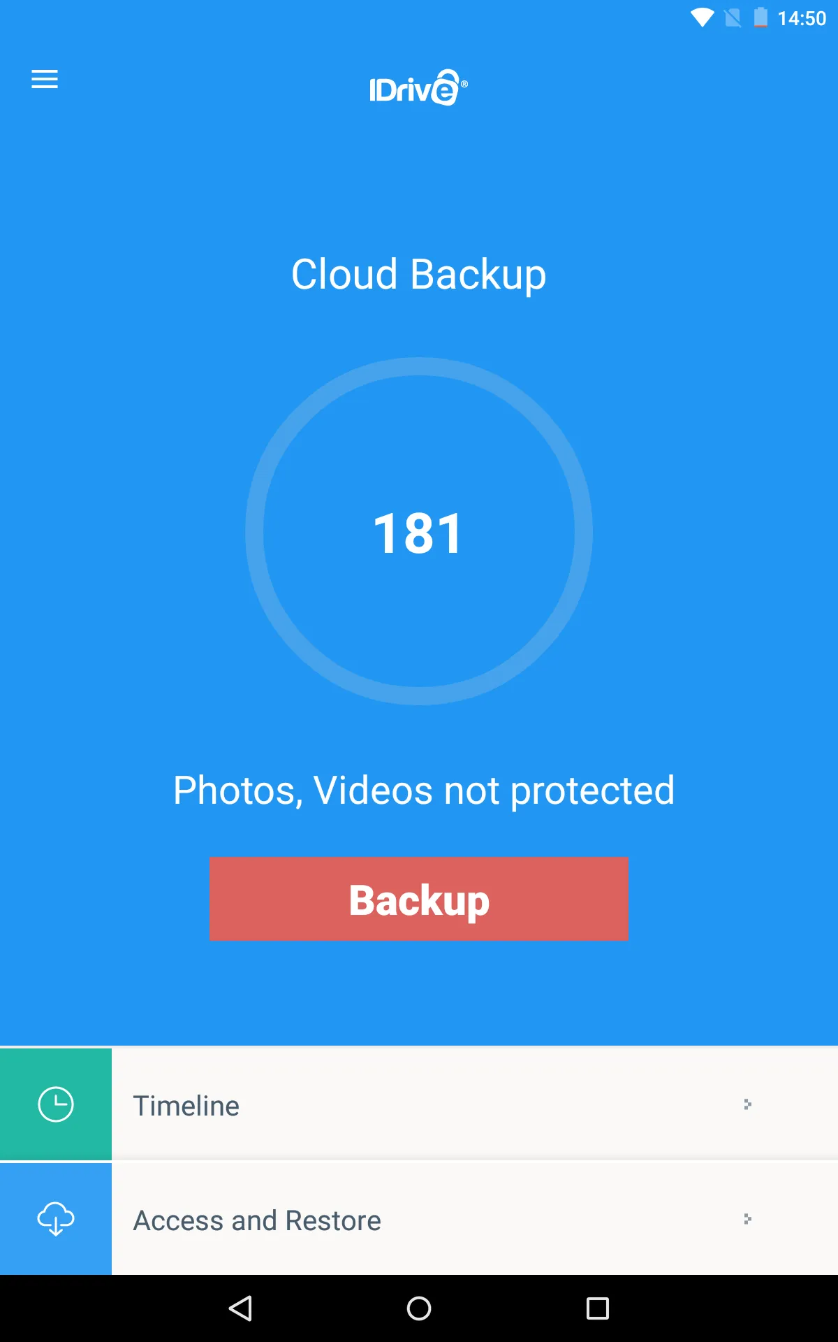 IDrive Online Backup | Indus Appstore | Screenshot