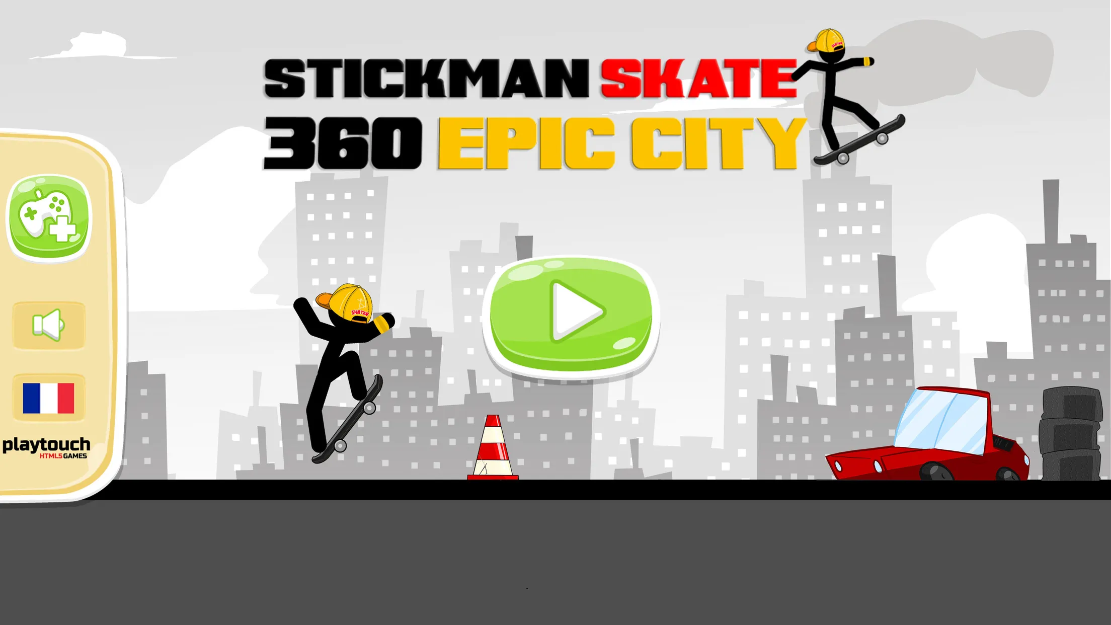 Stickman Skate : 360 Epic City | Indus Appstore | Screenshot