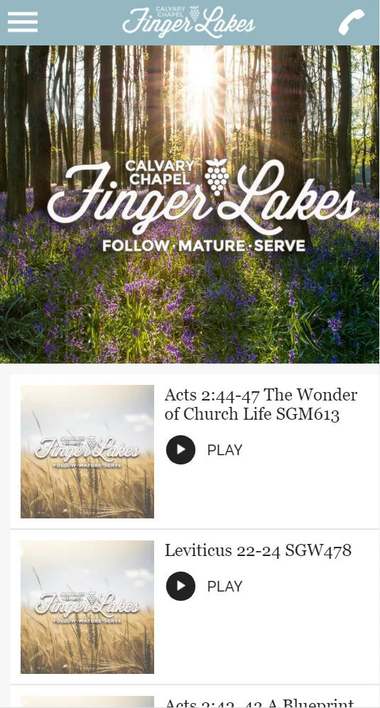 Calvary Chapel Finger Lakes | Indus Appstore | Screenshot