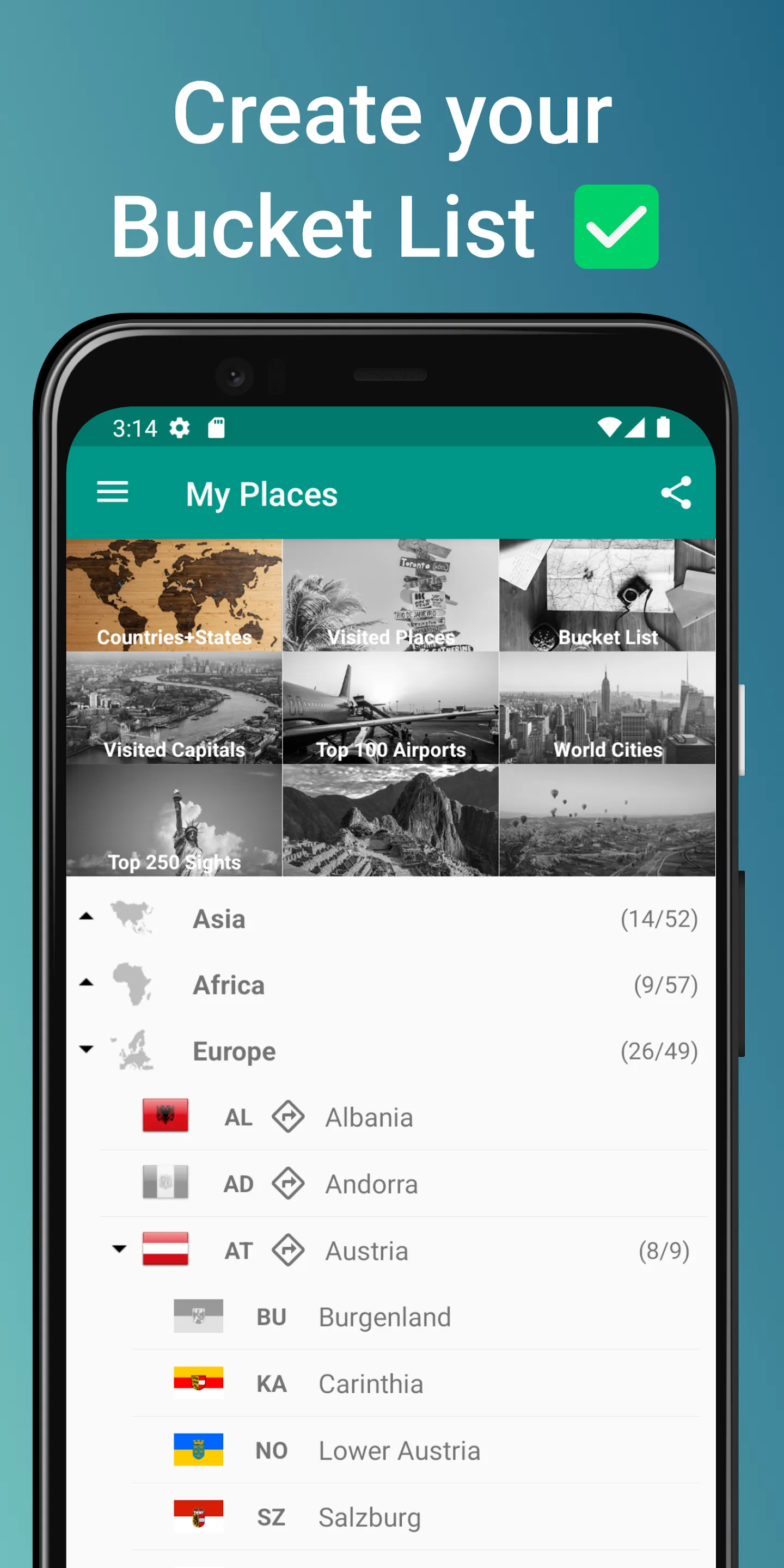 Places Been - Travel Tracker | Indus Appstore | Screenshot