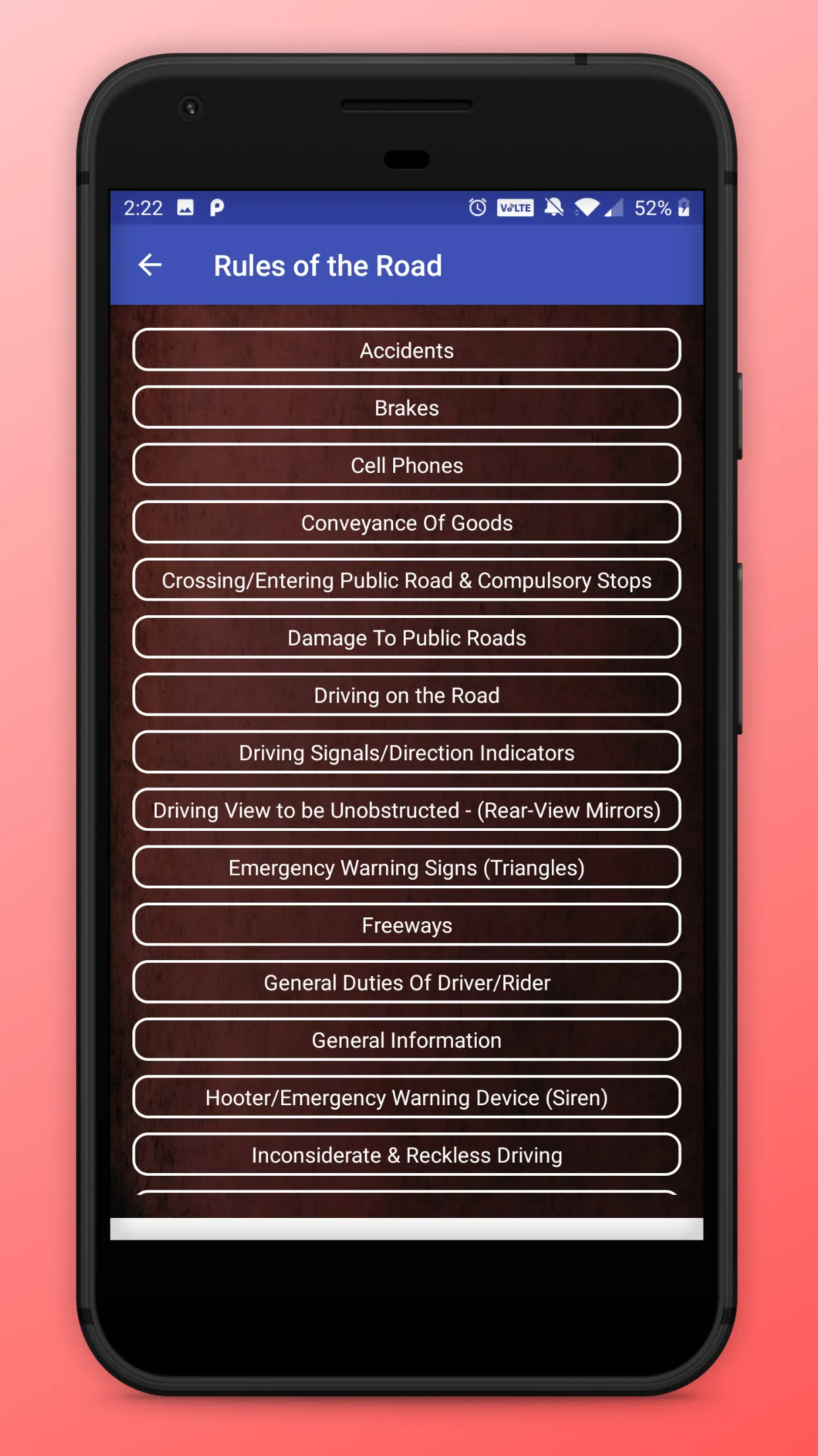 K53 Practice Tests - SA | Indus Appstore | Screenshot