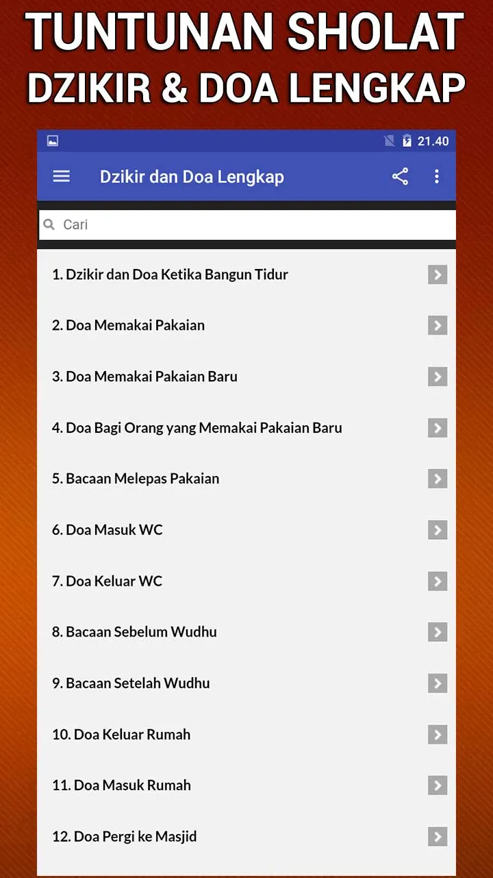 Dzikir dan Doa Setelah Sholat  | Indus Appstore | Screenshot